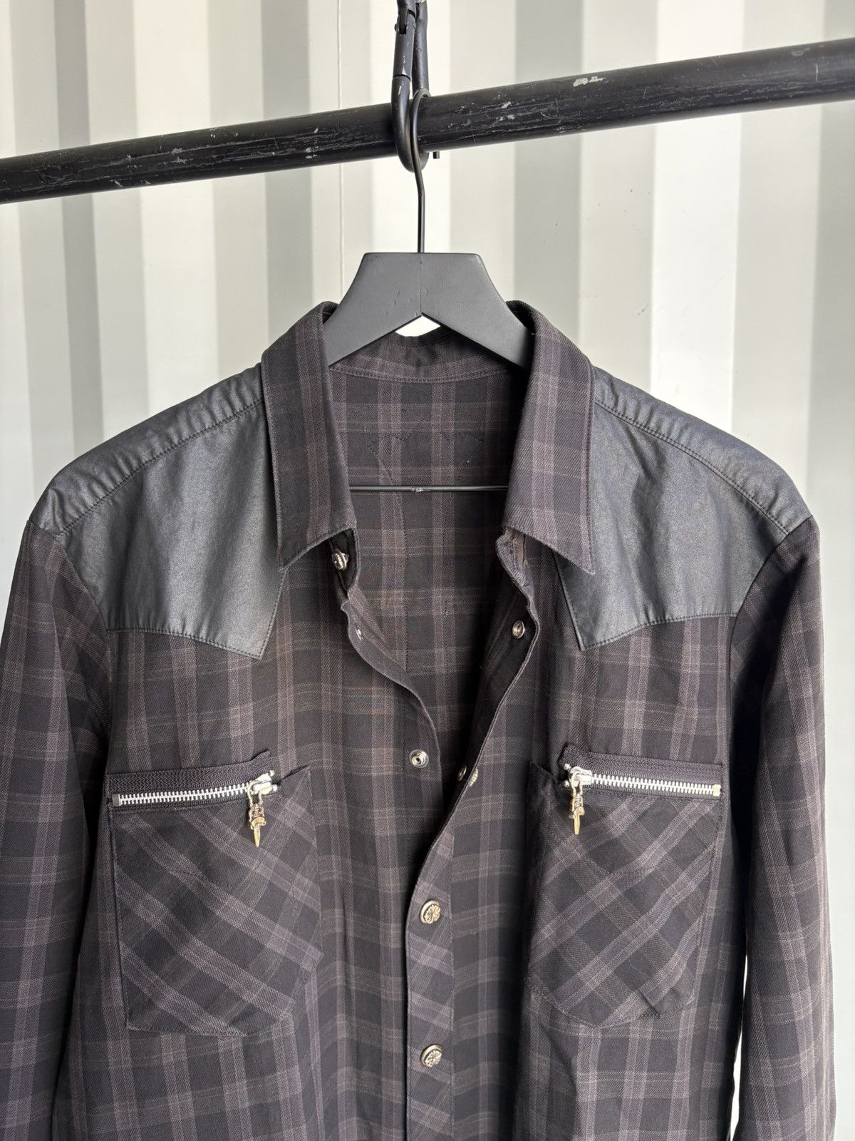 Chrome Hearts Chrome Hearts XL Cross Patch Flannel Button Shirt Size US L / EU 52-54 / 3 - 3 Thumbnail