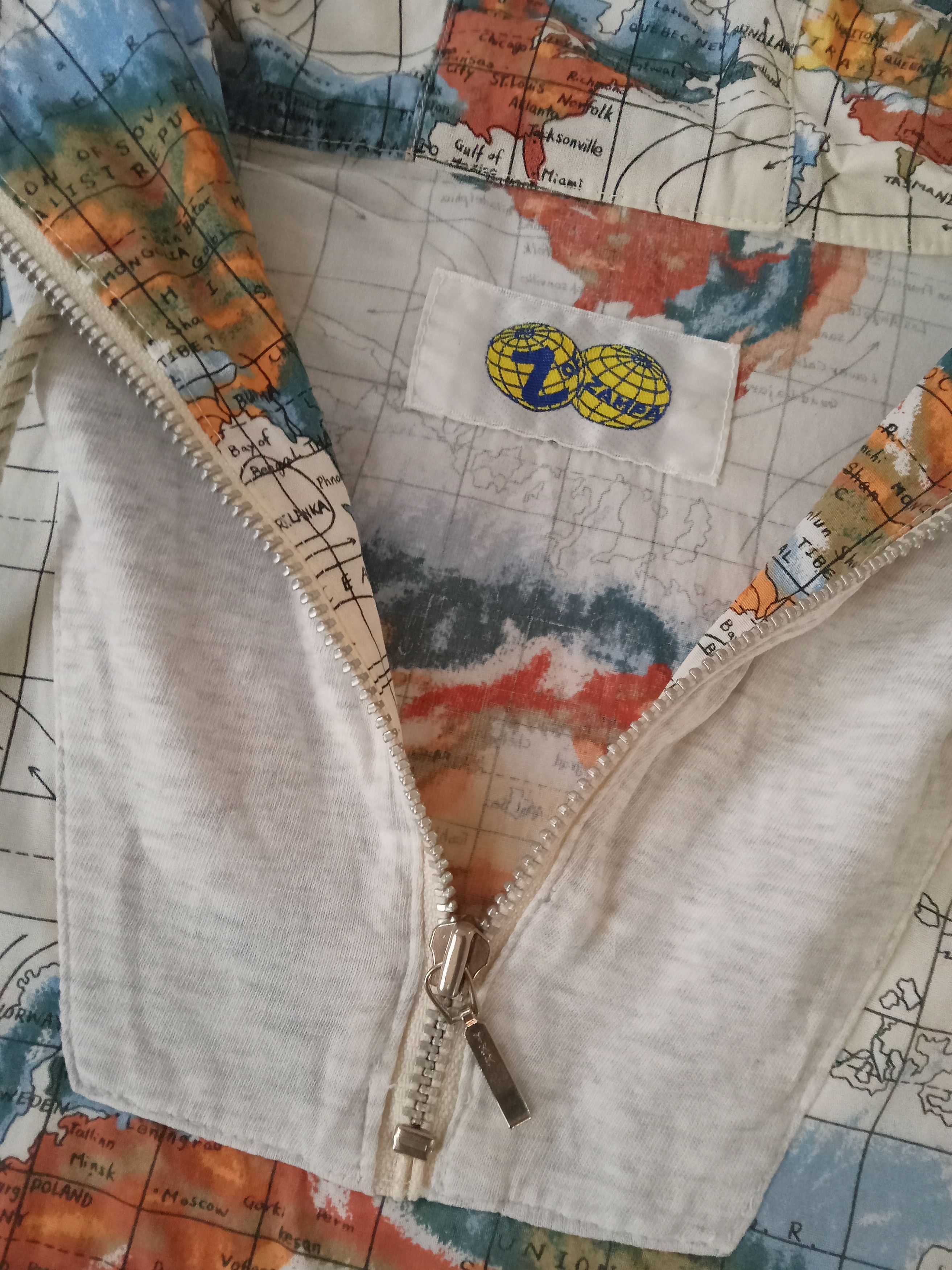 Japanese Brand Z of Zampa Rare World Maps Design Anorak Jacket Size US M / EU 48-50 / 2 - 3 Thumbnail
