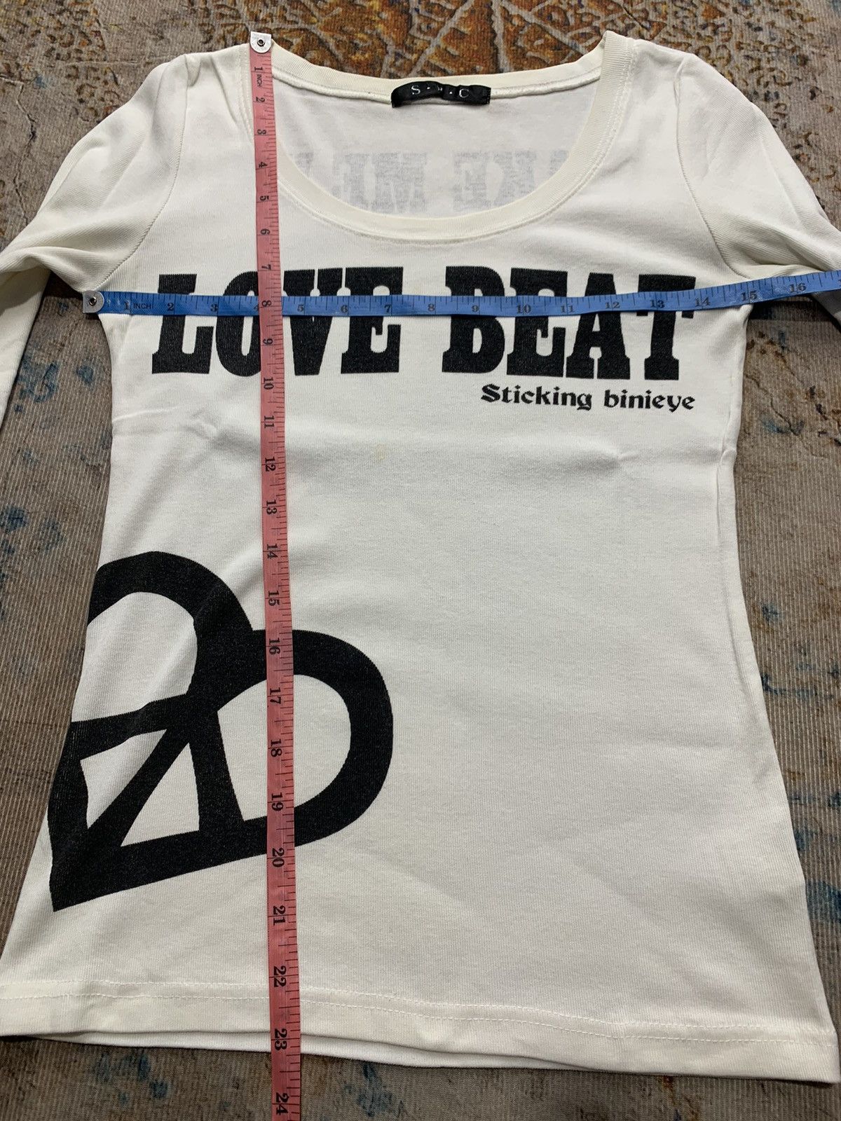Hysteric Glamour Crazy Japan Peace Love Beat wake Me Up Longsleeve Tee Size US M / EU 48-50 / 2 - 5 Thumbnail