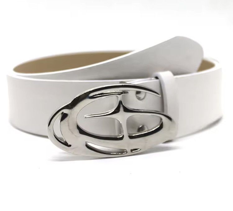 Japanese Brand Geometric Star Buckle Pu Leather a let Size 34 - 2 Thumbnail