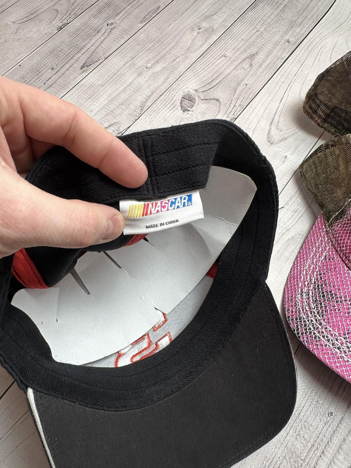 NASCAR Vintage nascar cap big logo 3 Racing black Size ONE SIZE - 3 Thumbnail