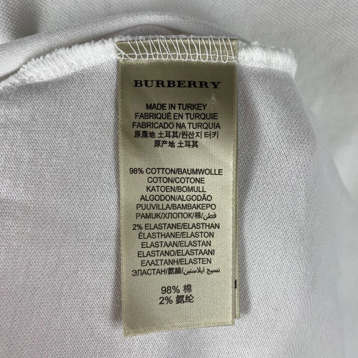 Burberry × Designer BURBERRY brit nova check collar design women polo tee Size L / US 10 / IT 46 - 10 Thumbnail