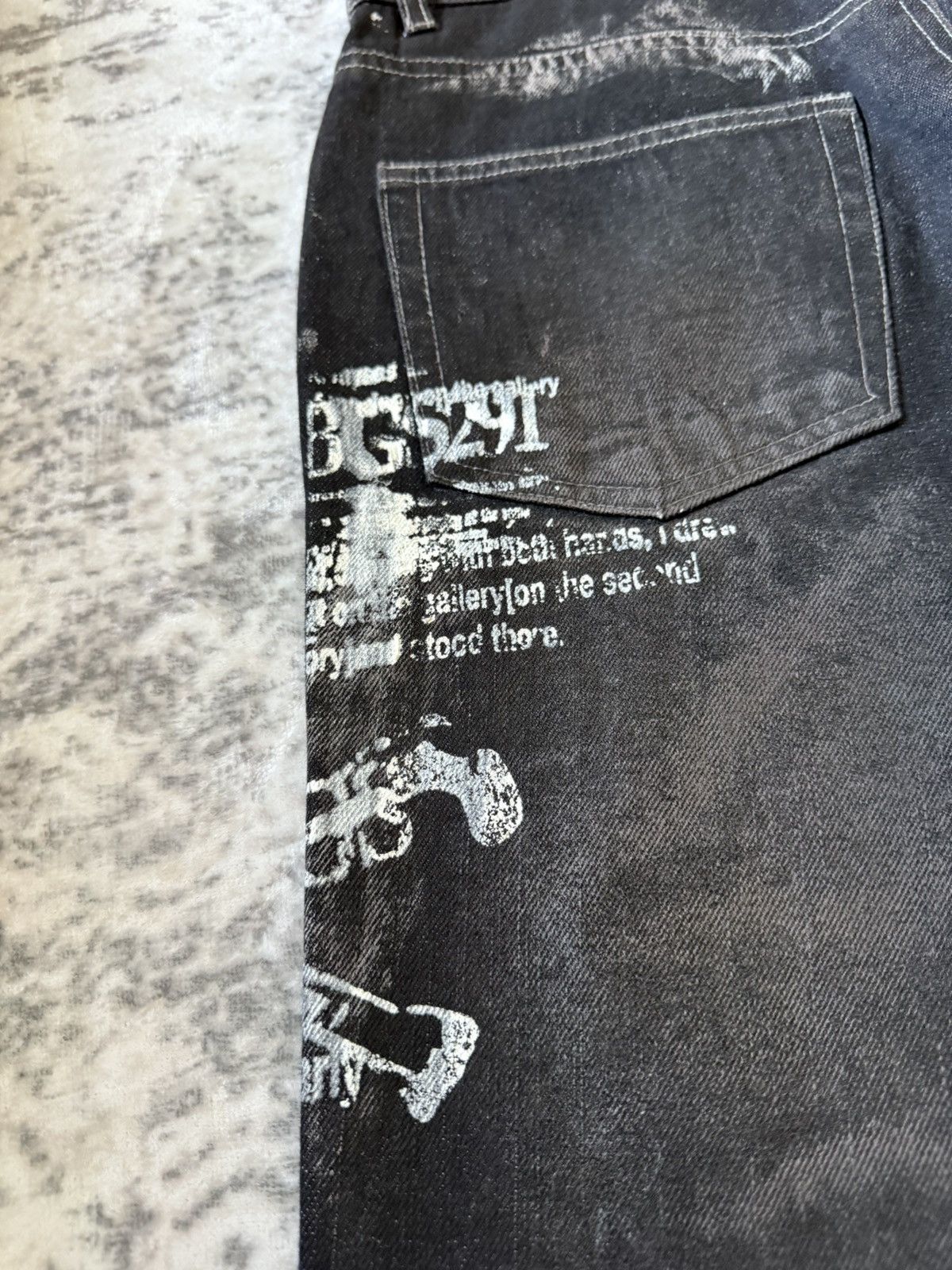 Japanese Brand Rare Bernings Sho Poems Riot Studded Flared Jeans Japan Size US 30 / EU 46 - 20 Thumbnail