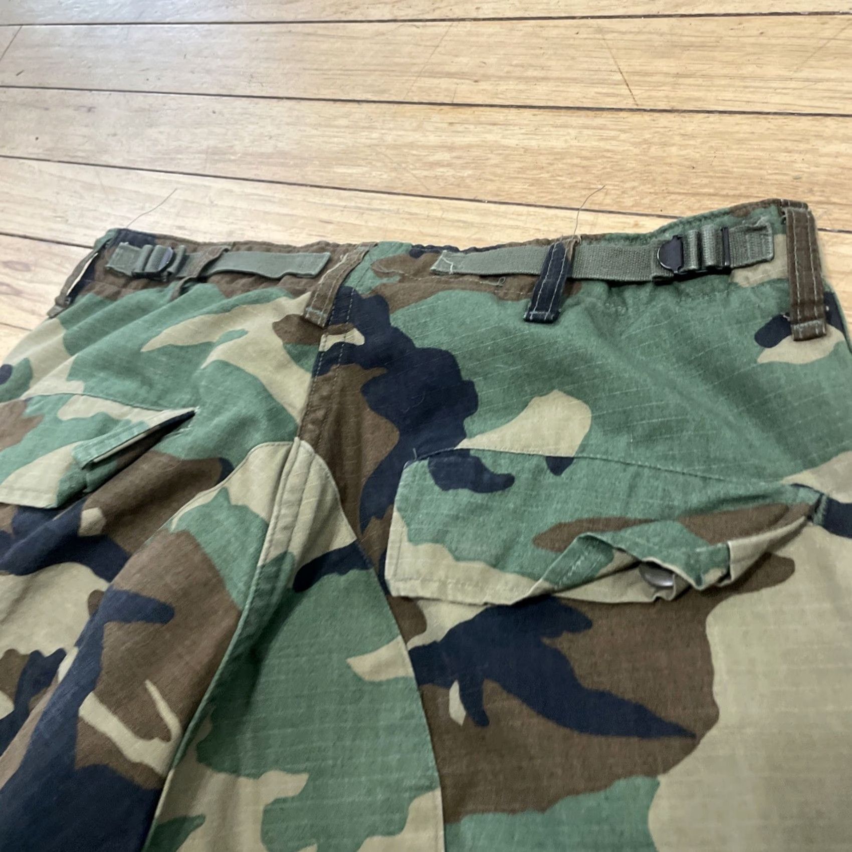 Propper VINTAGE Propper Pants Men Small Long Green Woodland Camo Cargo Trouser US Military Vtg Size US 29 - 4 Thumbnail