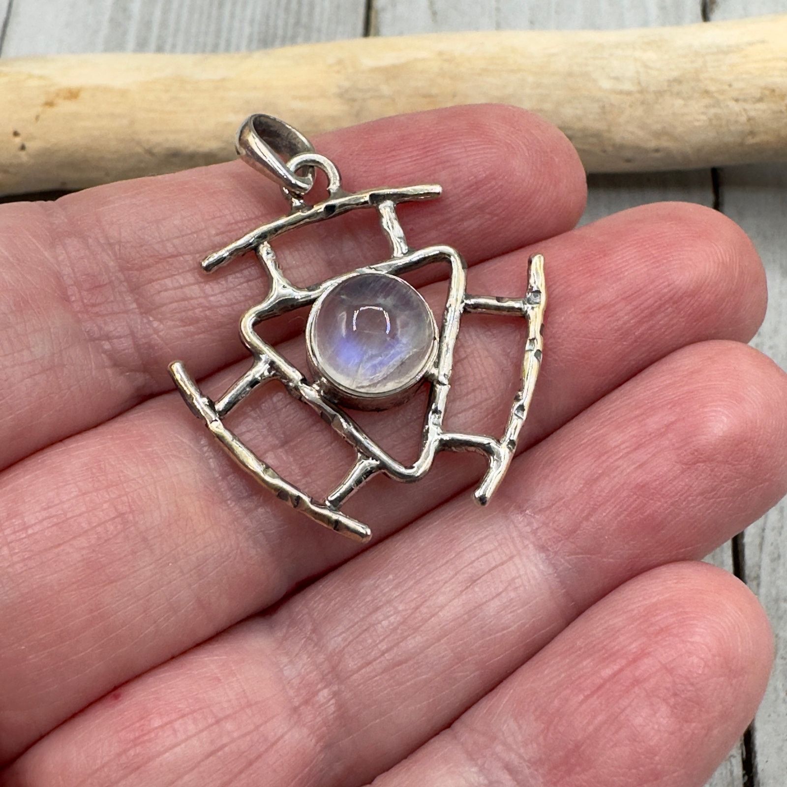 The Unbranded Brand Moonstone Sterling Silver Pendant Size ONE SIZE - 5 Thumbnail