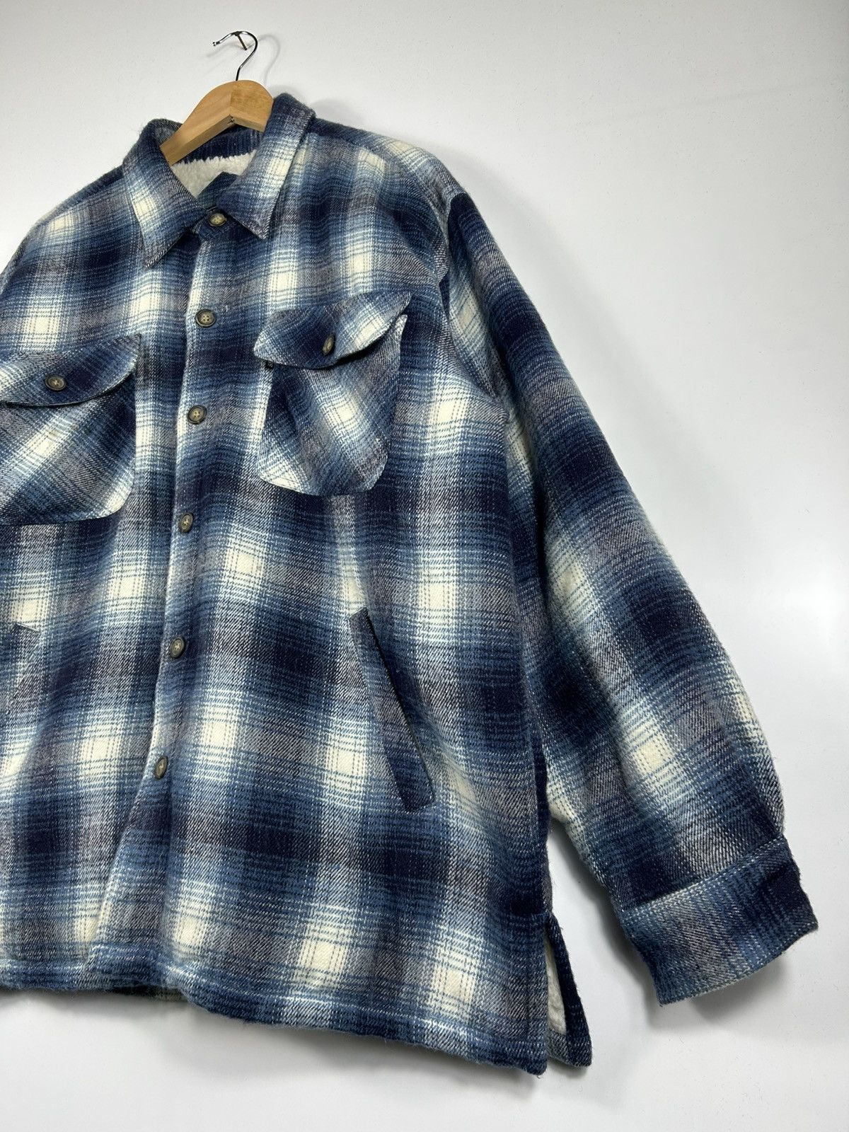 Flannel ⚡️Vintage Collins International Flannel Chore Shirt Jacket Size US L / EU 52-54 / 3 - 3 Thumbnail