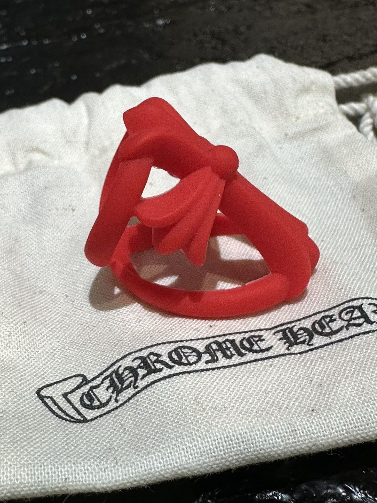 Chrome Hearts Chrome Hearts Silicone Cross Ring Size ONE SIZE - 8 Thumbnail