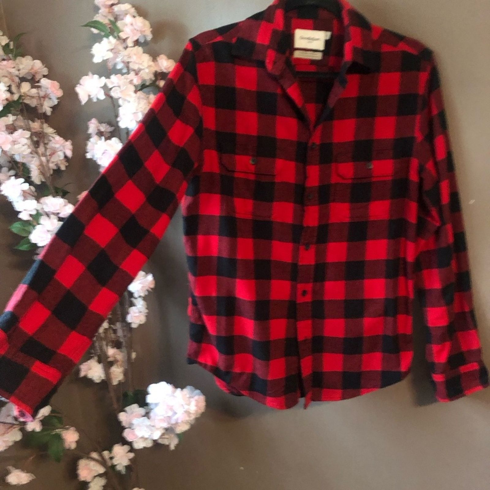 NBDN Nobrandedon Checkered button down top shirt black and red. Size US S / EU 44-46 / 1 - 3 Thumbnail
