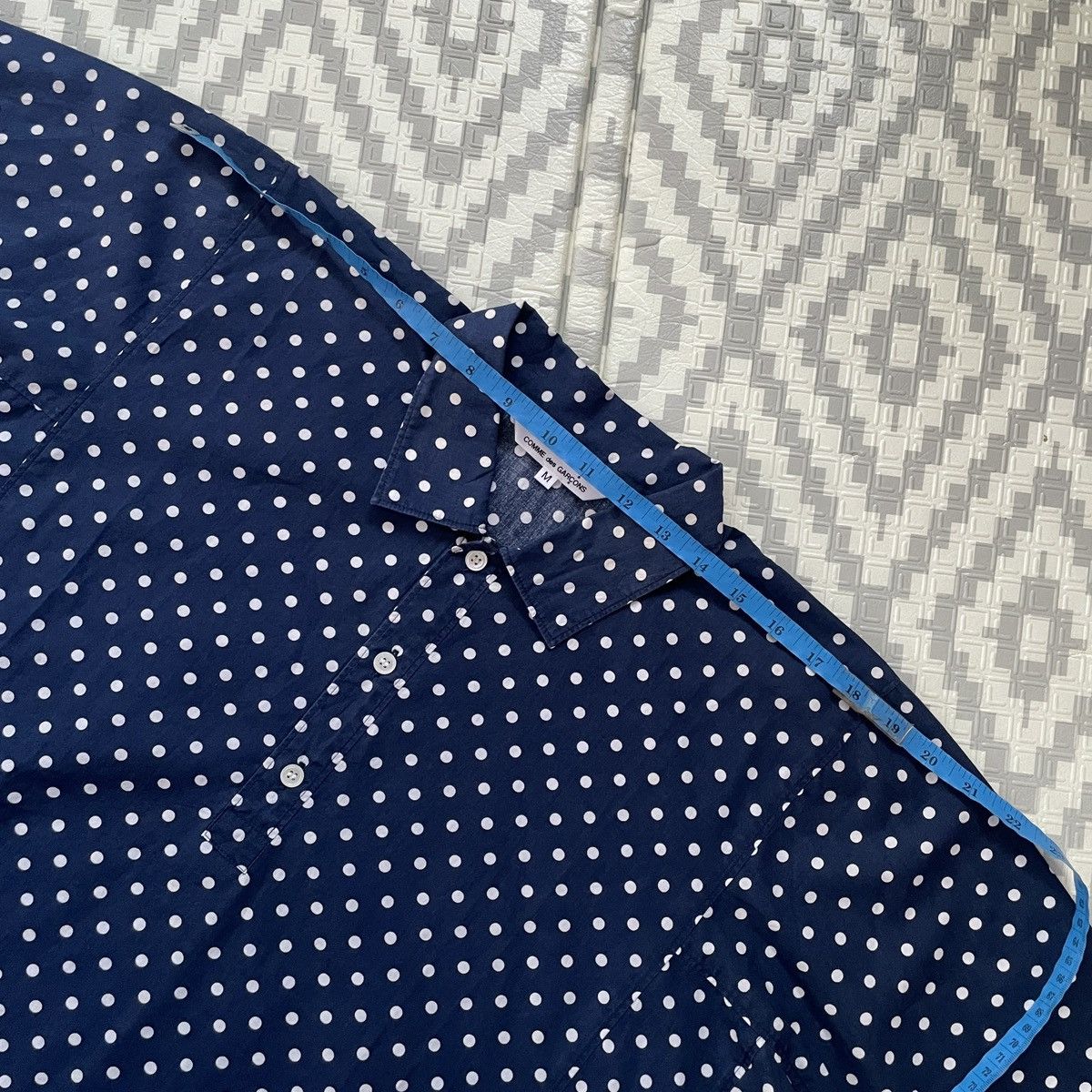 Comme des Garcons Comme Des Garcons half button polka shirt Size US M / EU 48-50 / 2 - 11 Thumbnail