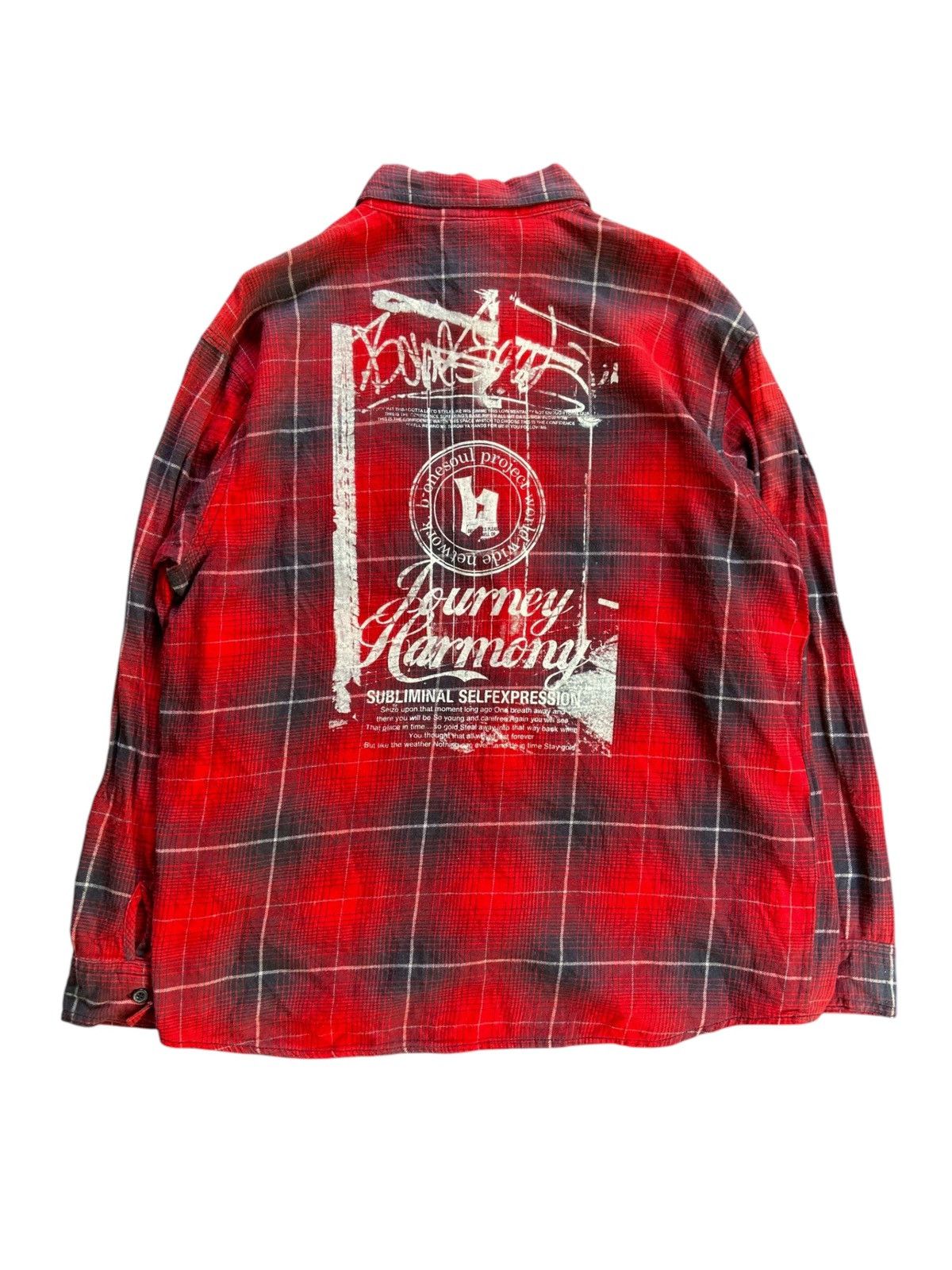 Japanese Brand B ONE SOUL PROJECTS SUBLIMINAL SELF EXPRESSION SHIRT Size US XL / EU 56 / 4 - 2 Thumbnail