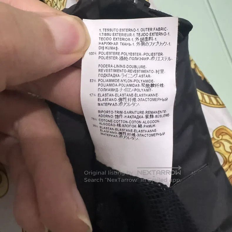 Versace Versace Classic black gold baroque print cotton jacket Size US M / EU 48-50 / 2 - 6 Thumbnail