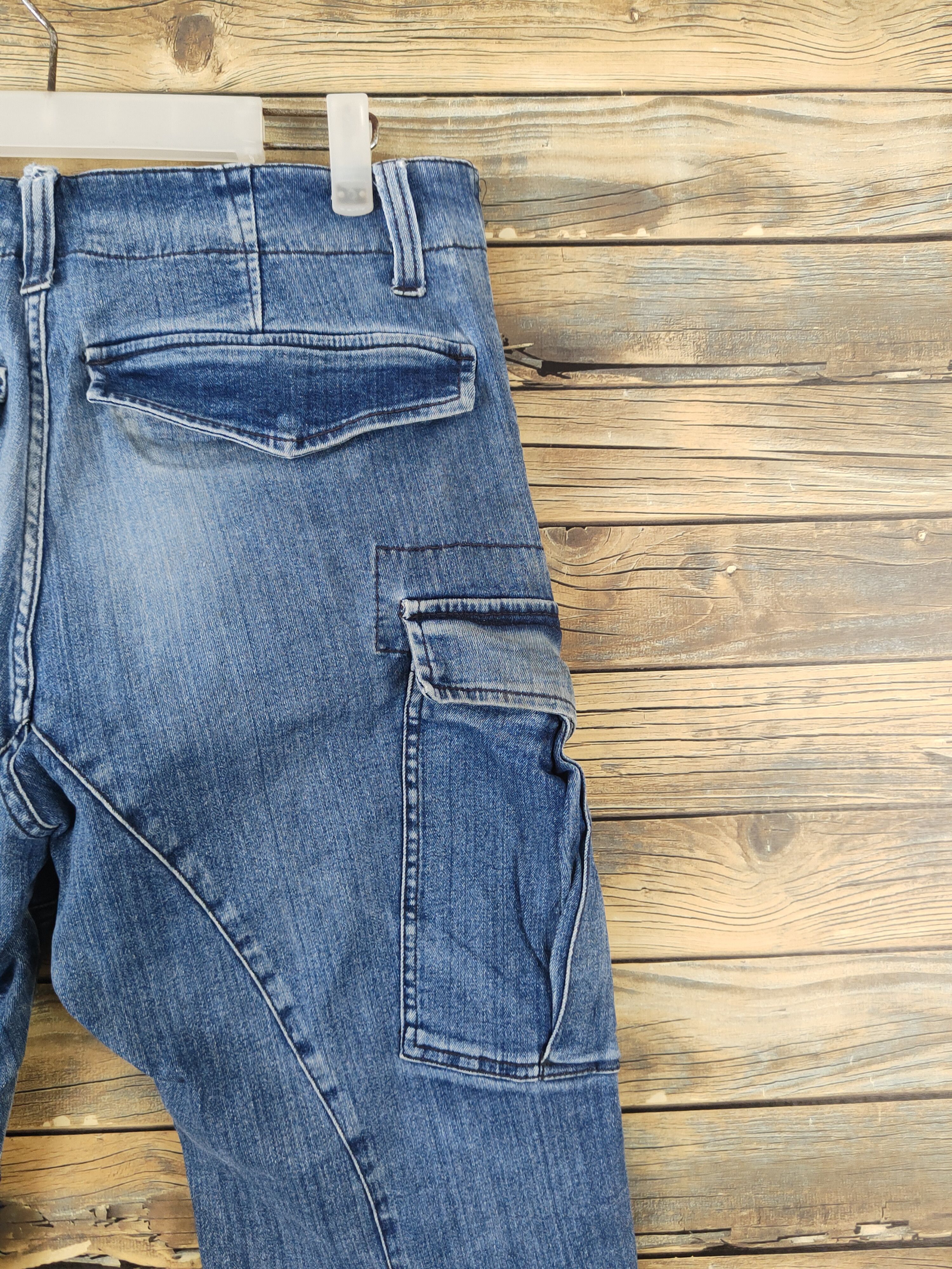 Japanese Brand Hummer tactical Distressed Ripped denim Jeans #W1865 Size US 33 - 13 Thumbnail