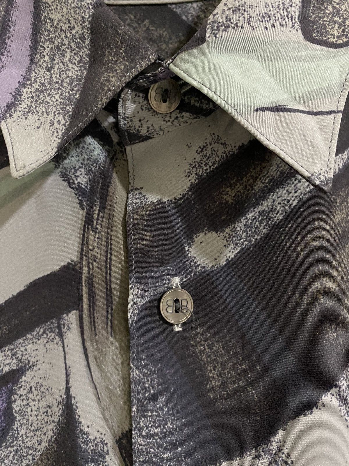 Balenciaga Vintage balenciaga BB nice design button up shirt Size US L / EU 52-54 / 3 - 10 Thumbnail
