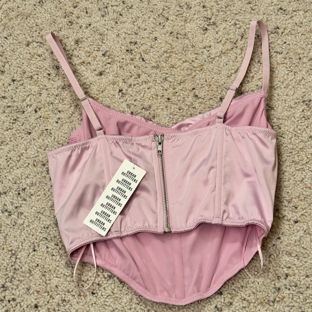 Urban Outfitters Urban Outfitters Women's Pink Cowl Neck Corset Top Size M N Size M / US 6-8 / IT 42-44 - 2 Thumbnail