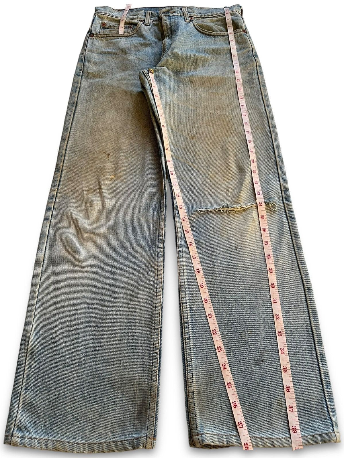 Levi's × Levi's Vintage Clothing Vintage 90s Levis 515 Mud Wash Distressed Loose Jeans Size US 29 - 11 Thumbnail