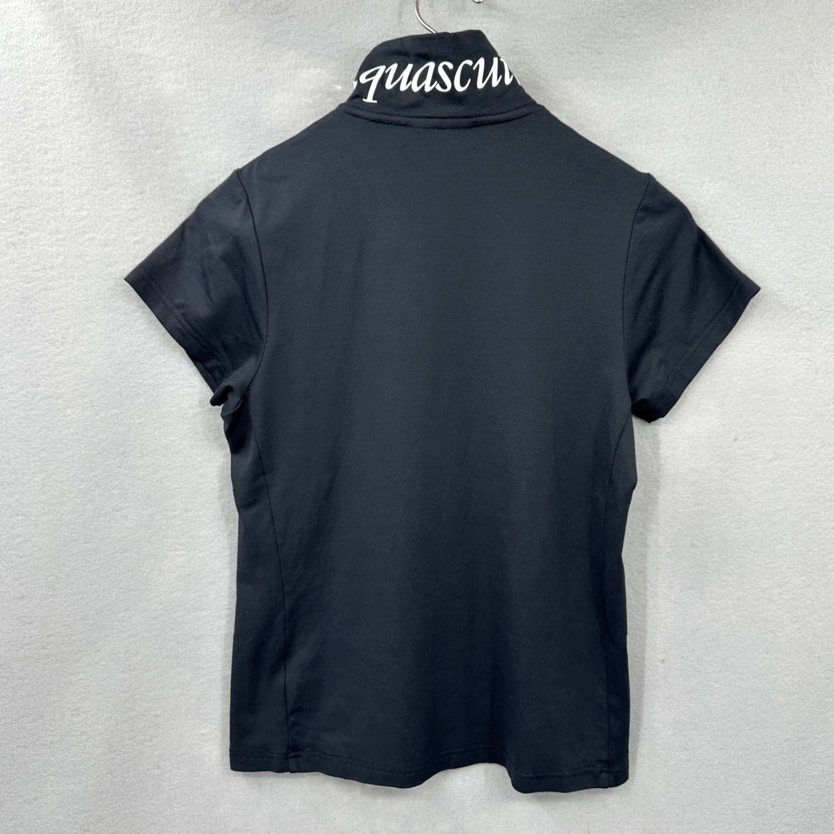 Aquascutum Aquascutum London Shirt Womens Small Athetic Black Logo High Neck Zip Front READ Size S / US 4 / IT 40 - 6 Thumbnail