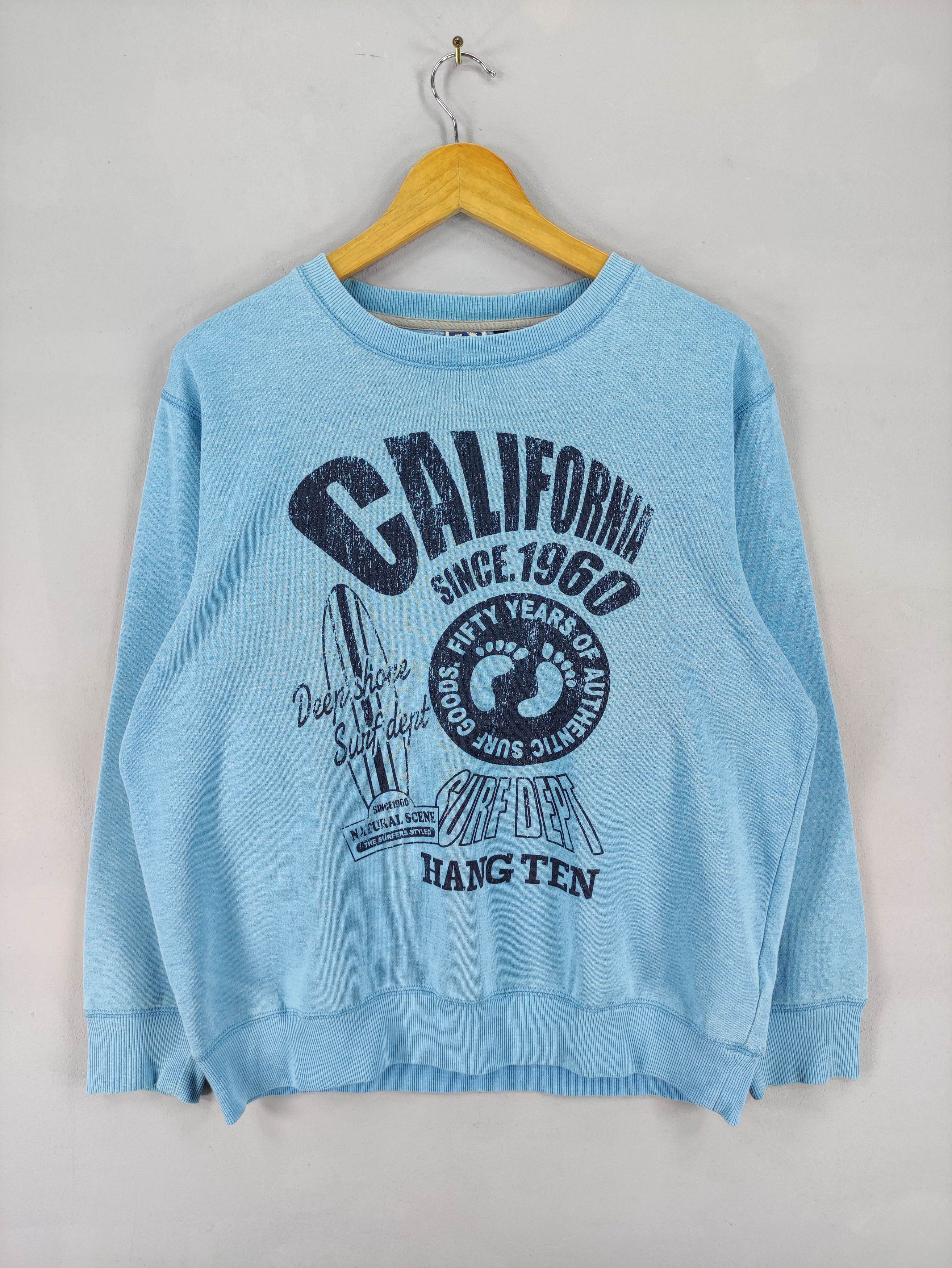 Hang Ten Vintage 90s Hang Ten Sweatshirt Big Logo Jumper Size US L / EU 52-54 / 3 - 1 Thumbnail