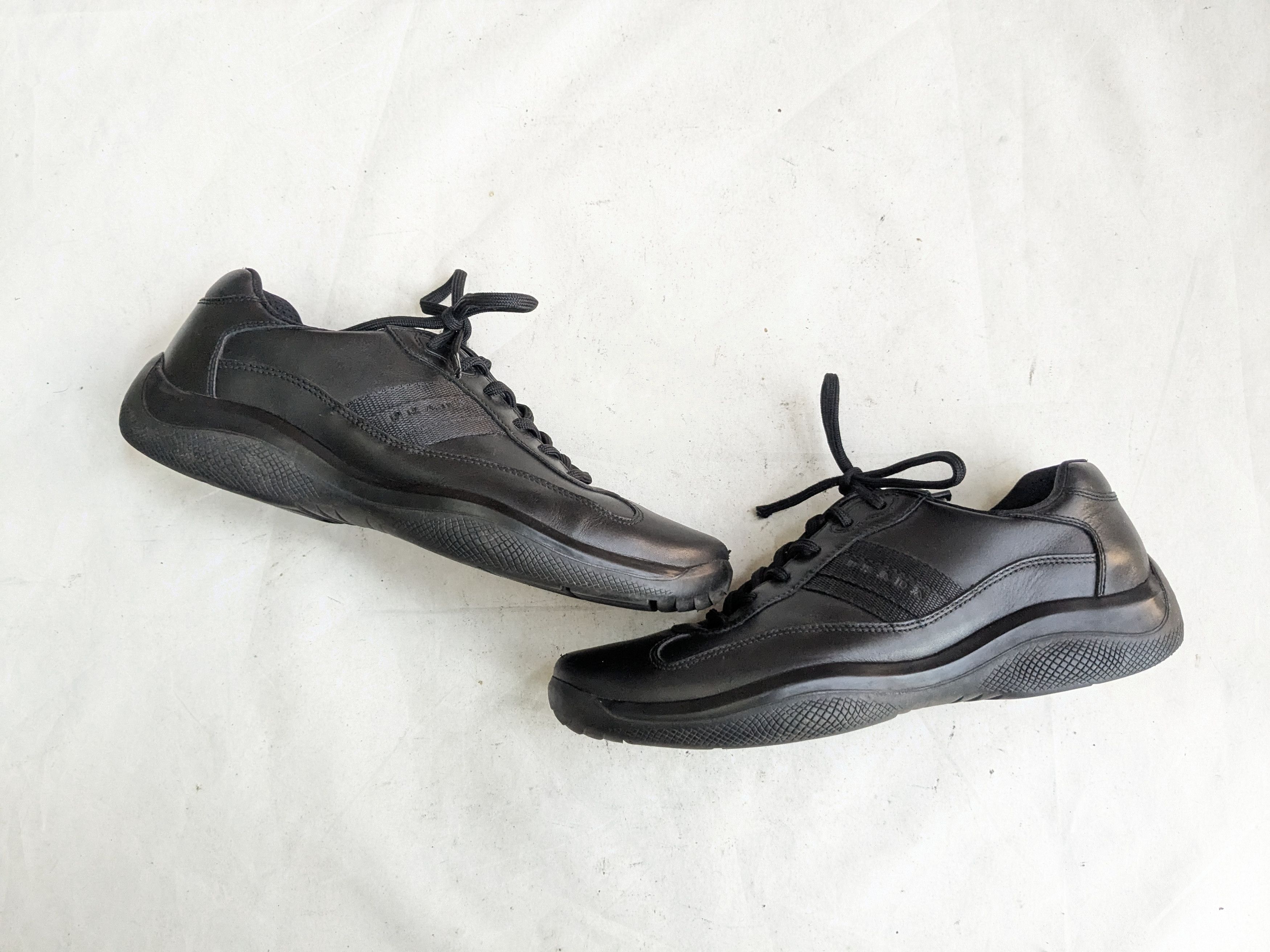 Prada Prada America's Cup Black Red Leather 9 Low Size US 9 / EU 42 - 1 Thumbnail