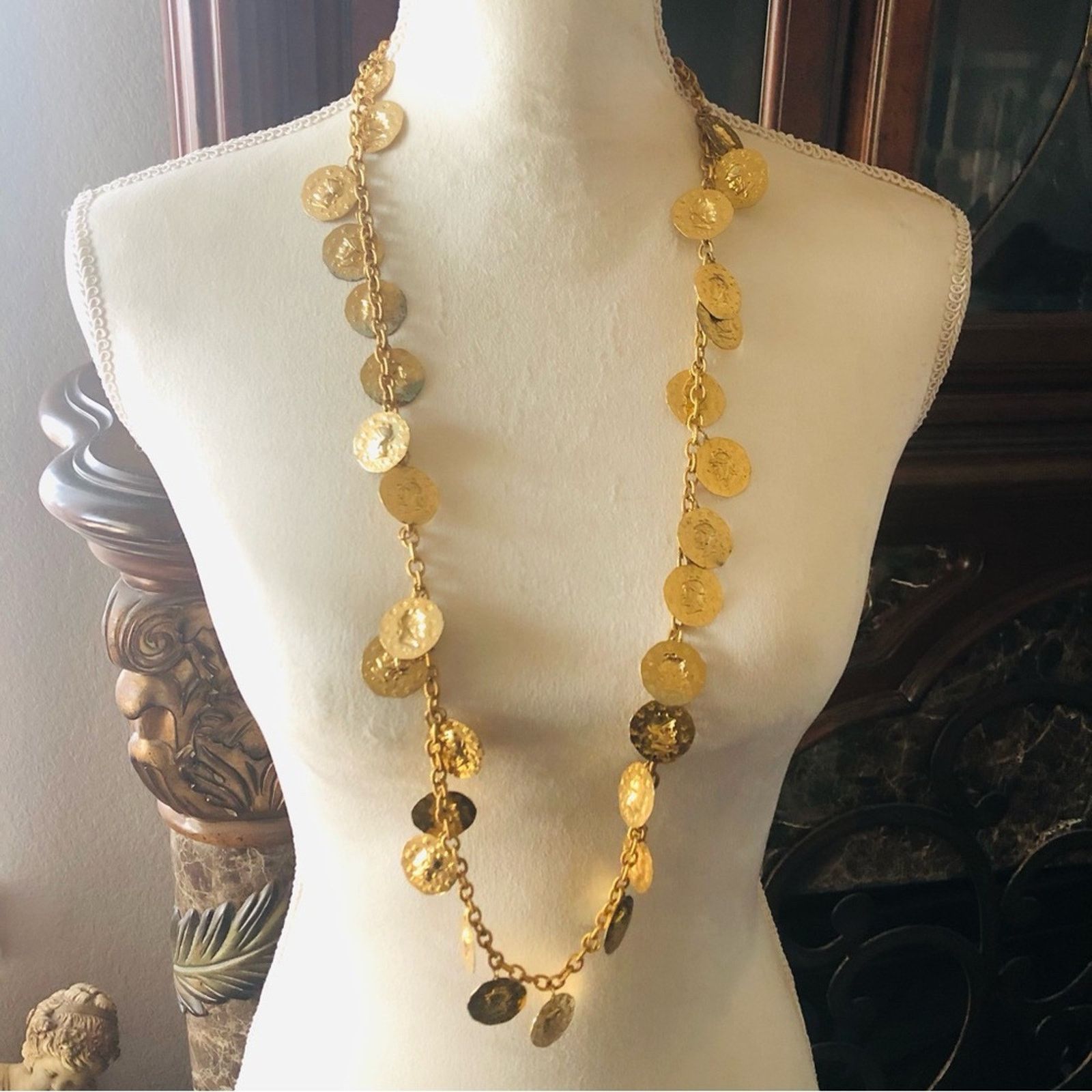Vintage Vintage Spanish faux coin chain link necklace Size ONE SIZE - 2 Thumbnail