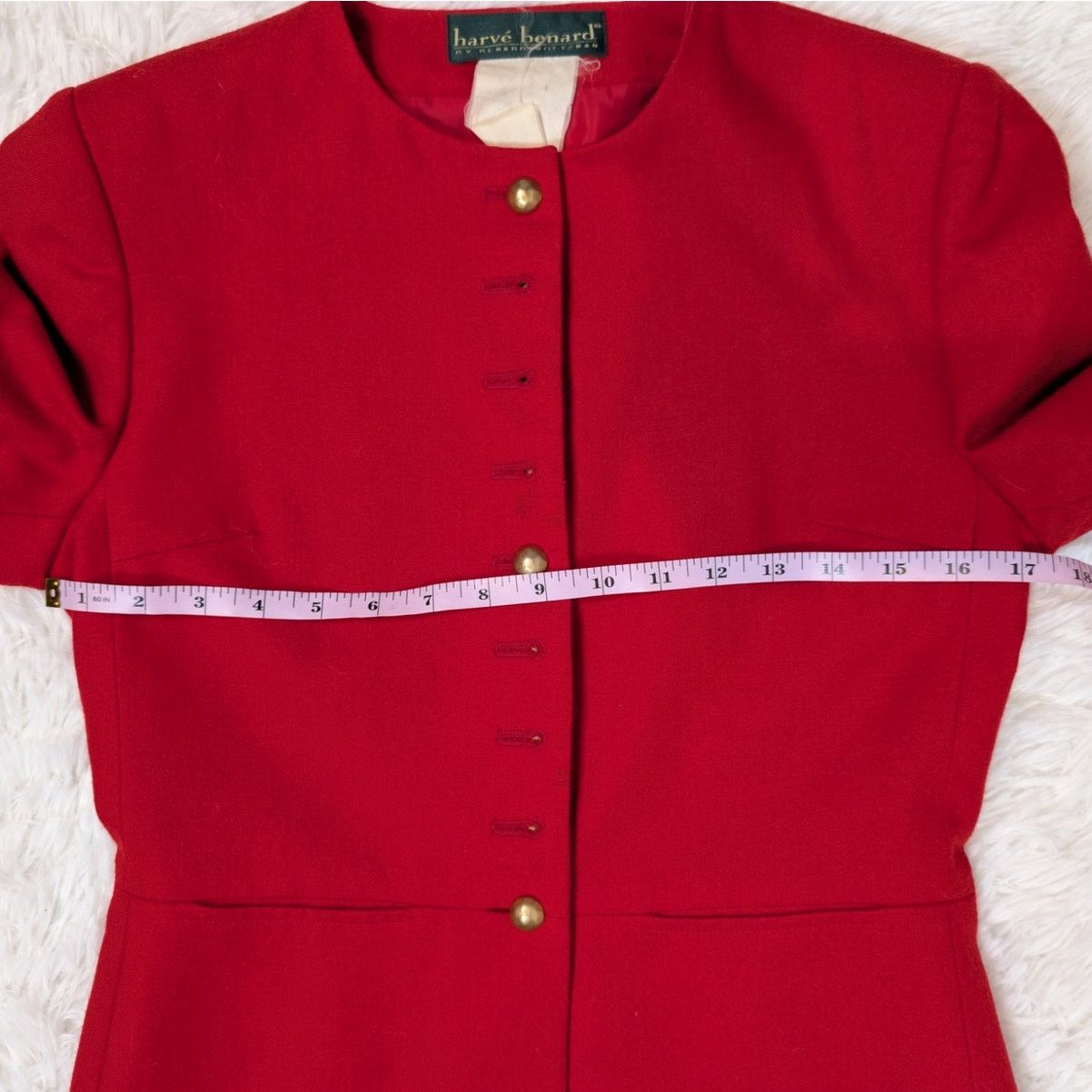 Harve Benard Vintage Harve Bernard by Bernard Holtzman Wool Overcoat Red Size XS / US 0-2 / IT 36-38 - 7 Thumbnail