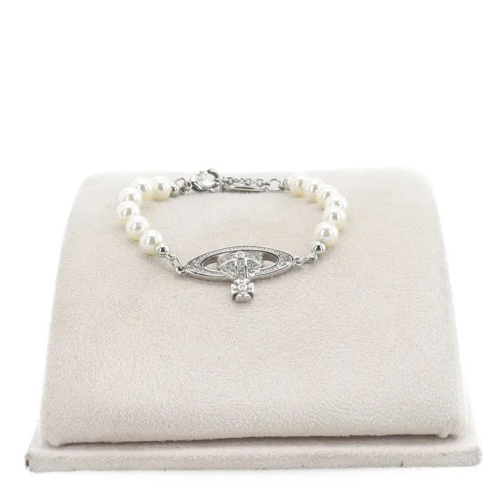 Vivienne Westwood Vivienne Westwood Mini Bas Relief Bracelet in Silver 0079 Size ONE SIZE - 1 Thumbnail