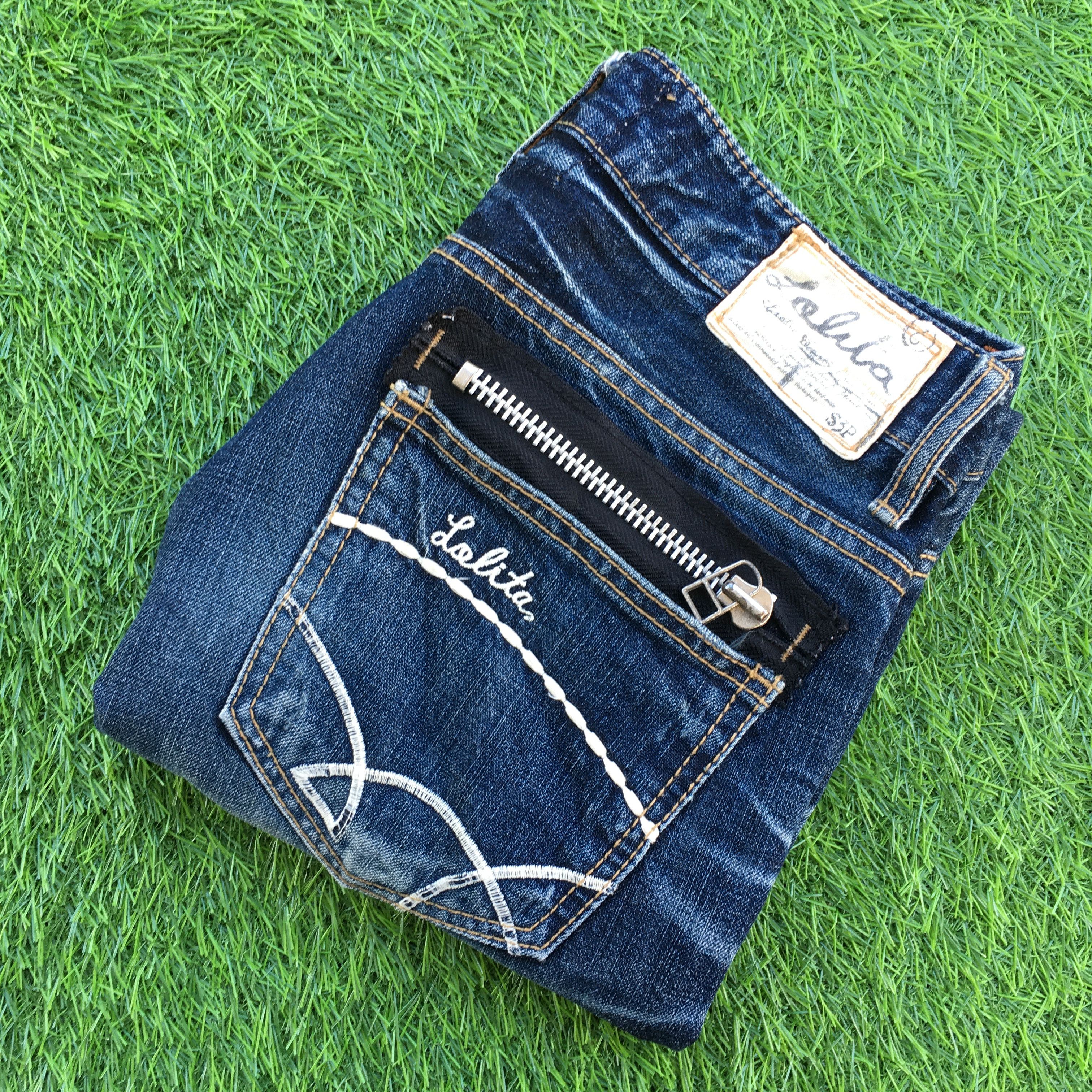 Japanese Brand Japanese medium blue wash 2000’s grunge jeans D-1099 Size 26" / US 2 / IT 38 - 9 Thumbnail
