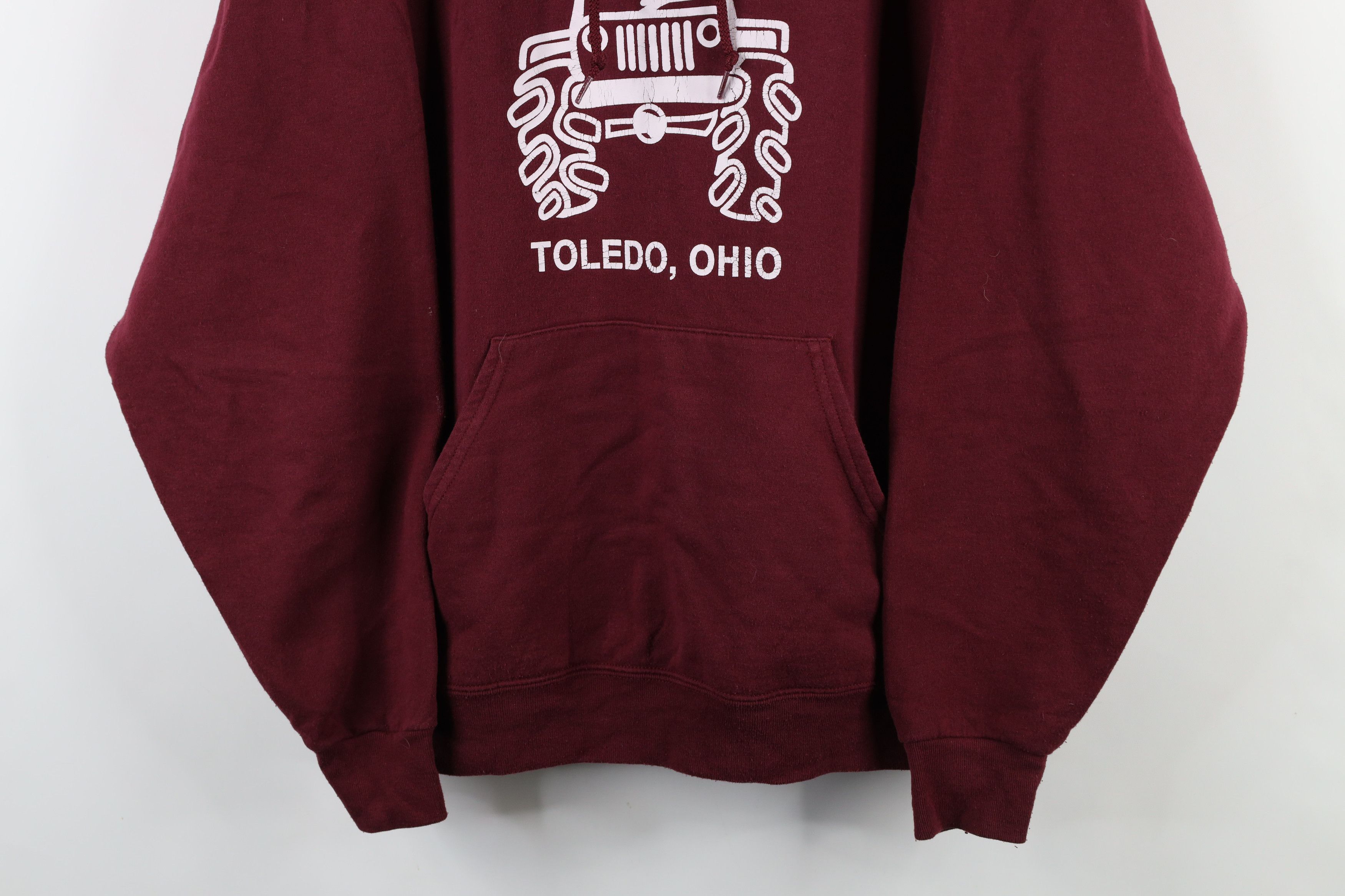 Vintage Vintage Spell Out Jeep Motors Toledo Hoodie Sweatshirt Size US L / EU 52-54 / 3 - 3 Thumbnail