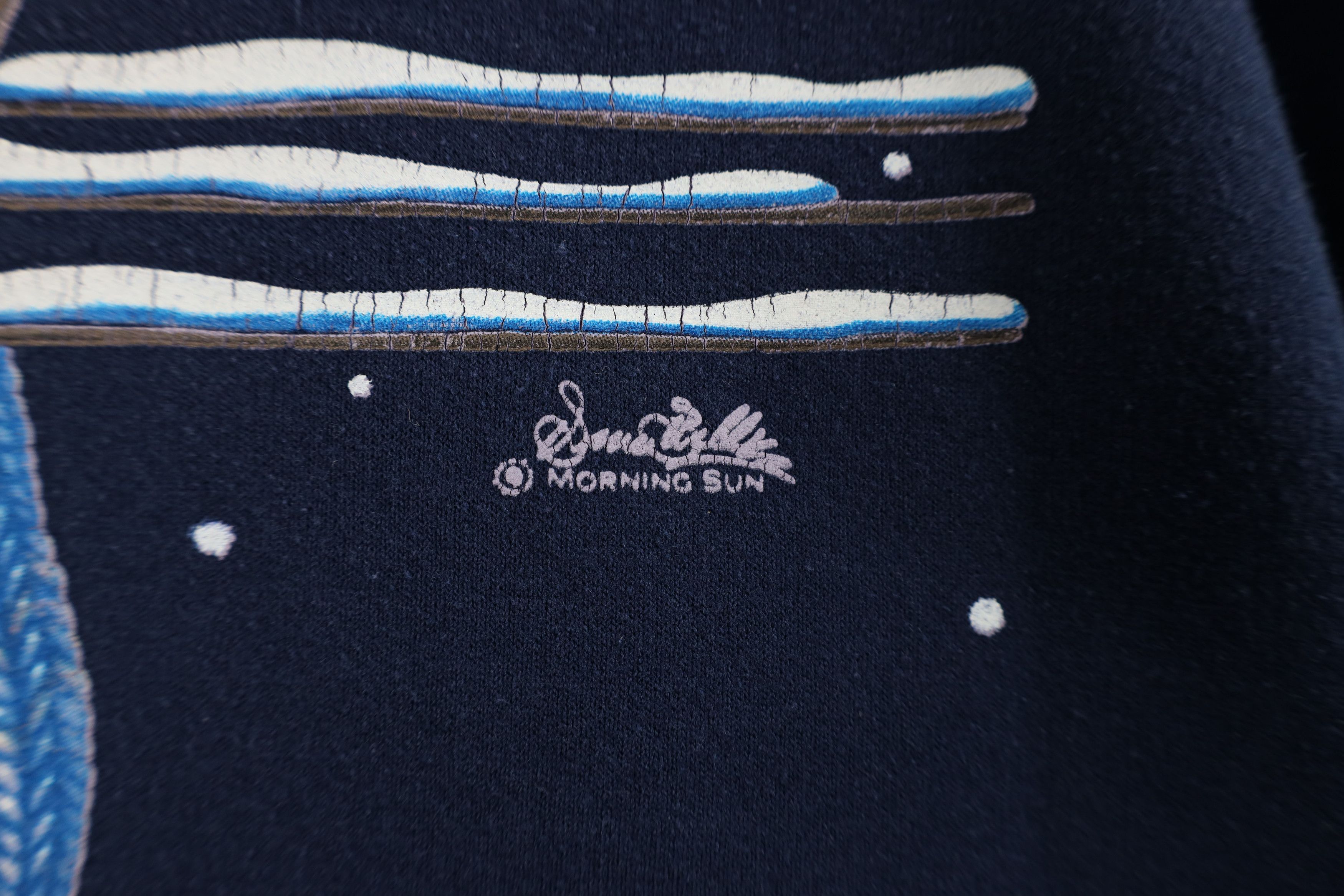 Vintage Vintage 90s Streetwear Christmas Snow Birds Sweatshirt Blue Size M / US 6-8 / IT 42-44 - 5 Thumbnail