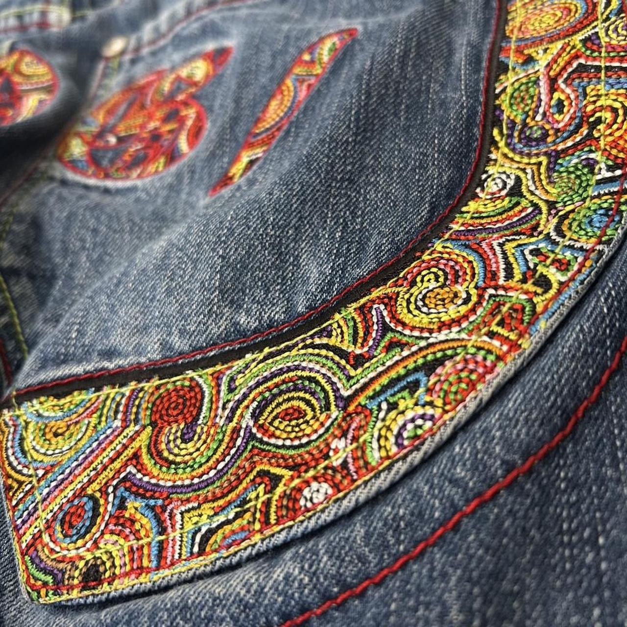 Coogi Y2K Coogi Embroidered Wide Leg Jeans Size 34 Size US 34 / EU 50 - 6 Thumbnail