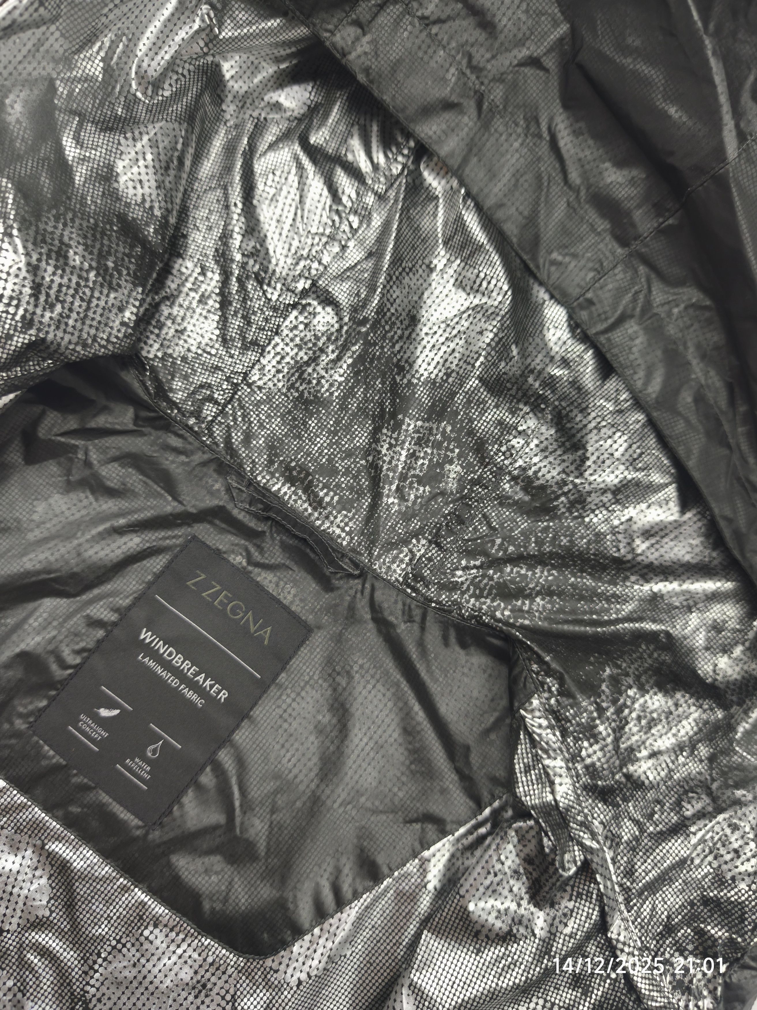 Z Zegna Z Zegna Windbreaker Laminated Fabric Jacket Size US M / EU 48-50 / 2 - 10 Thumbnail