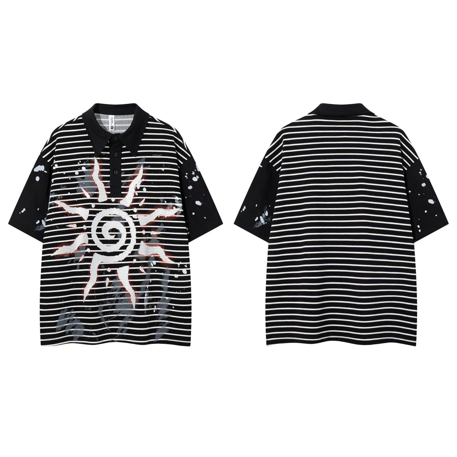Vintage Retro Stripe Short-Sleeve Polo Shirt Size US M / EU 48-50 / 2 - 3 Thumbnail