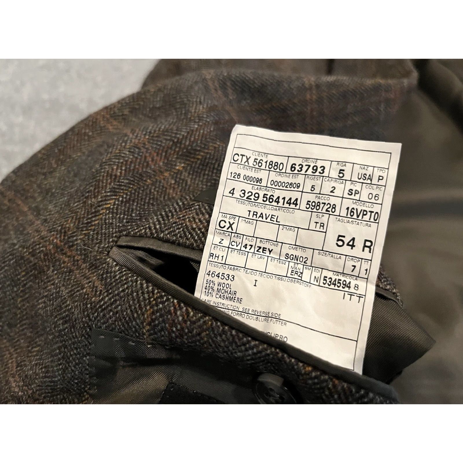 Ermenegildo Zegna Ermenegildo Zegna Blazer Shirt Sport Coat Plaid Wool Mohair Cashmere Mens 44 Multicolor 3 Button Size 44R - 5 Thumbnail
