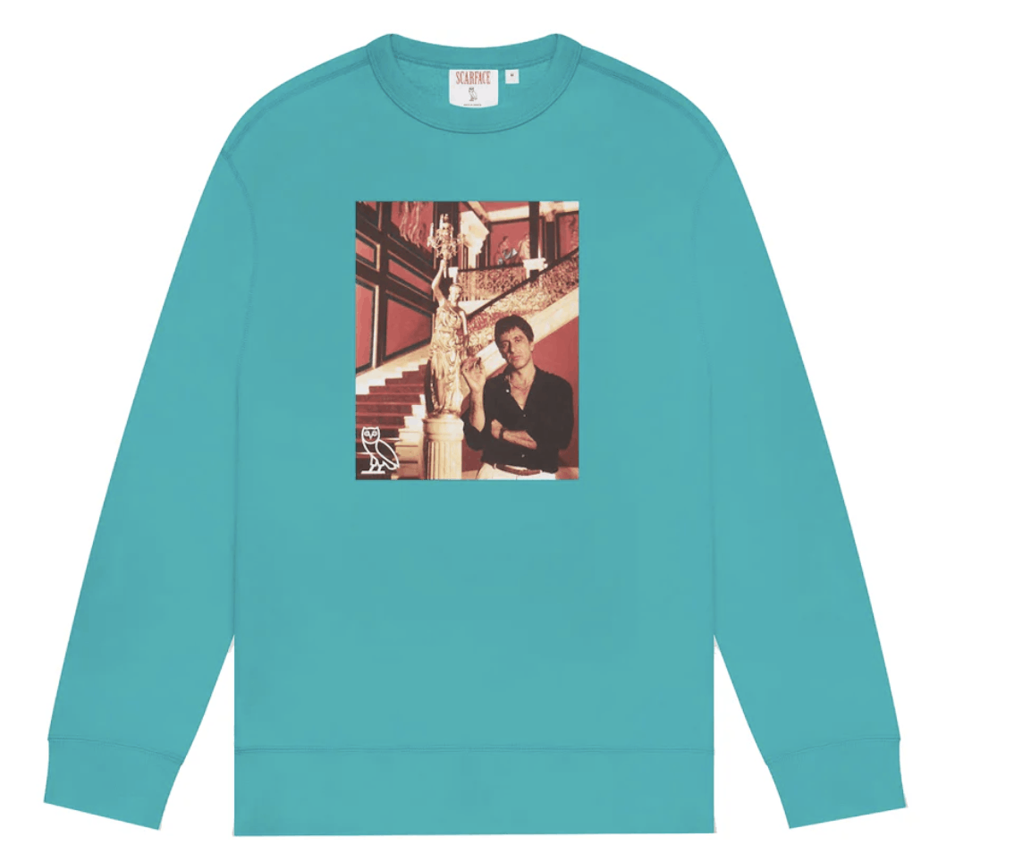 Drake OVO X SCARFACE BLUE CREWNECK Size US L / EU 52-54 / 3 - 5 Thumbnail