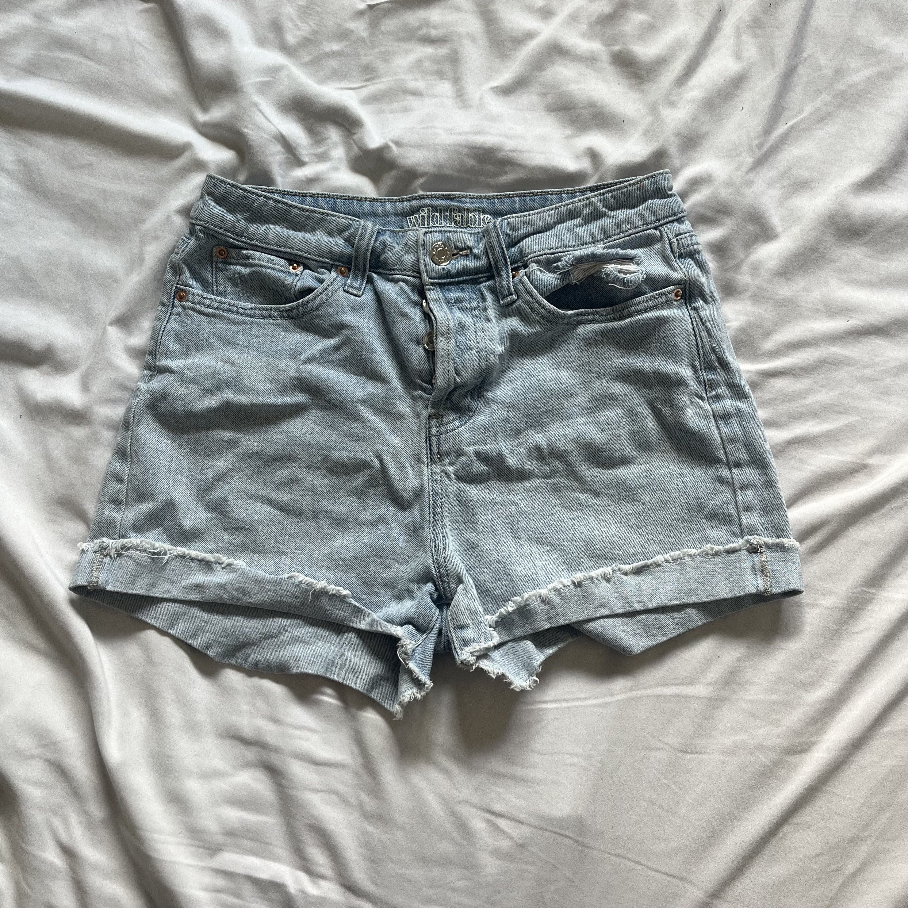 Other Wild Fable High Rise Denim Shorts Size 27" / US 4 / IT 40 - 1 Thumbnail
