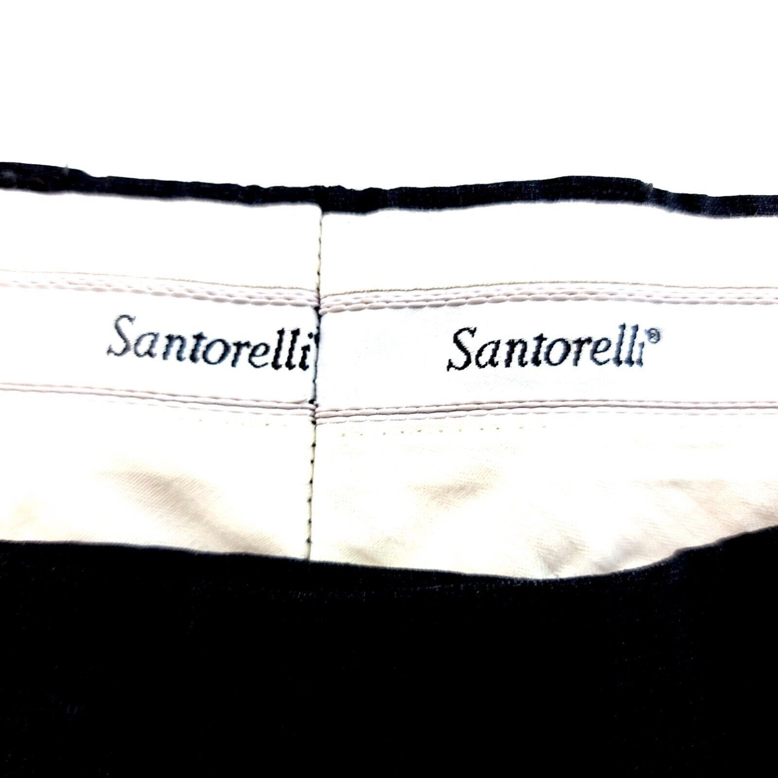 Santorelli Santorelli New Romeo Wool Italy Flat Front Mid Rise Gray Che Size 34R - 4 Thumbnail