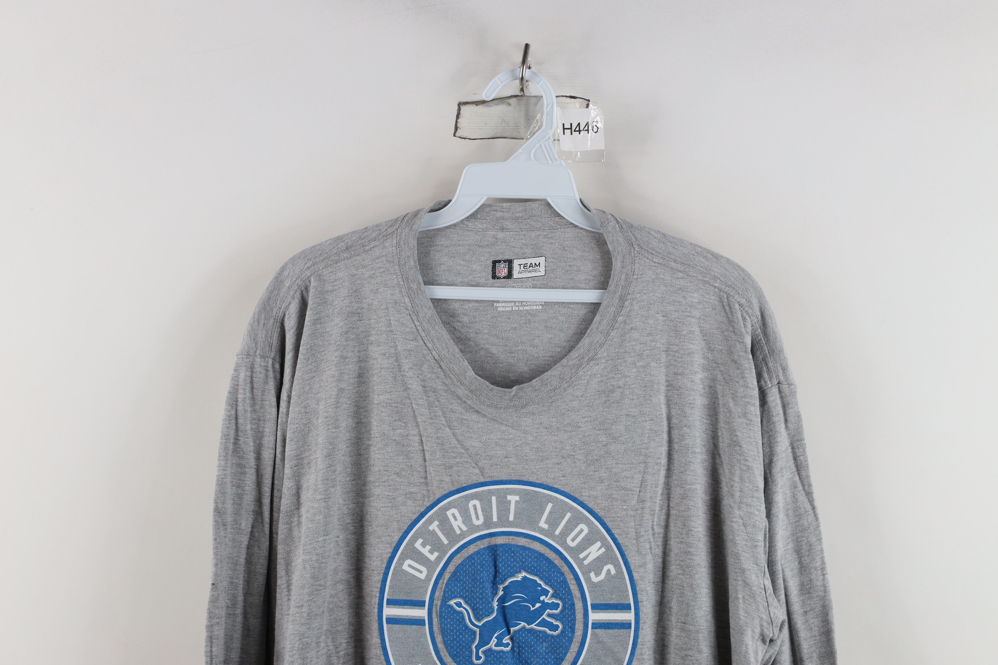 Vintage Y2K NFL Lions Football Long Sleeve T-Shirt Heather Gray Size US XL / EU 56 / 4 - 2 Thumbnail