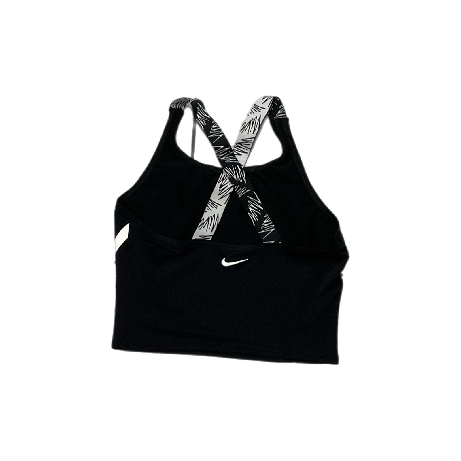 Nike Nike Dri-FIT Graphic Longline Sports Bra Size L / US 10 / IT 46 - 2 Thumbnail