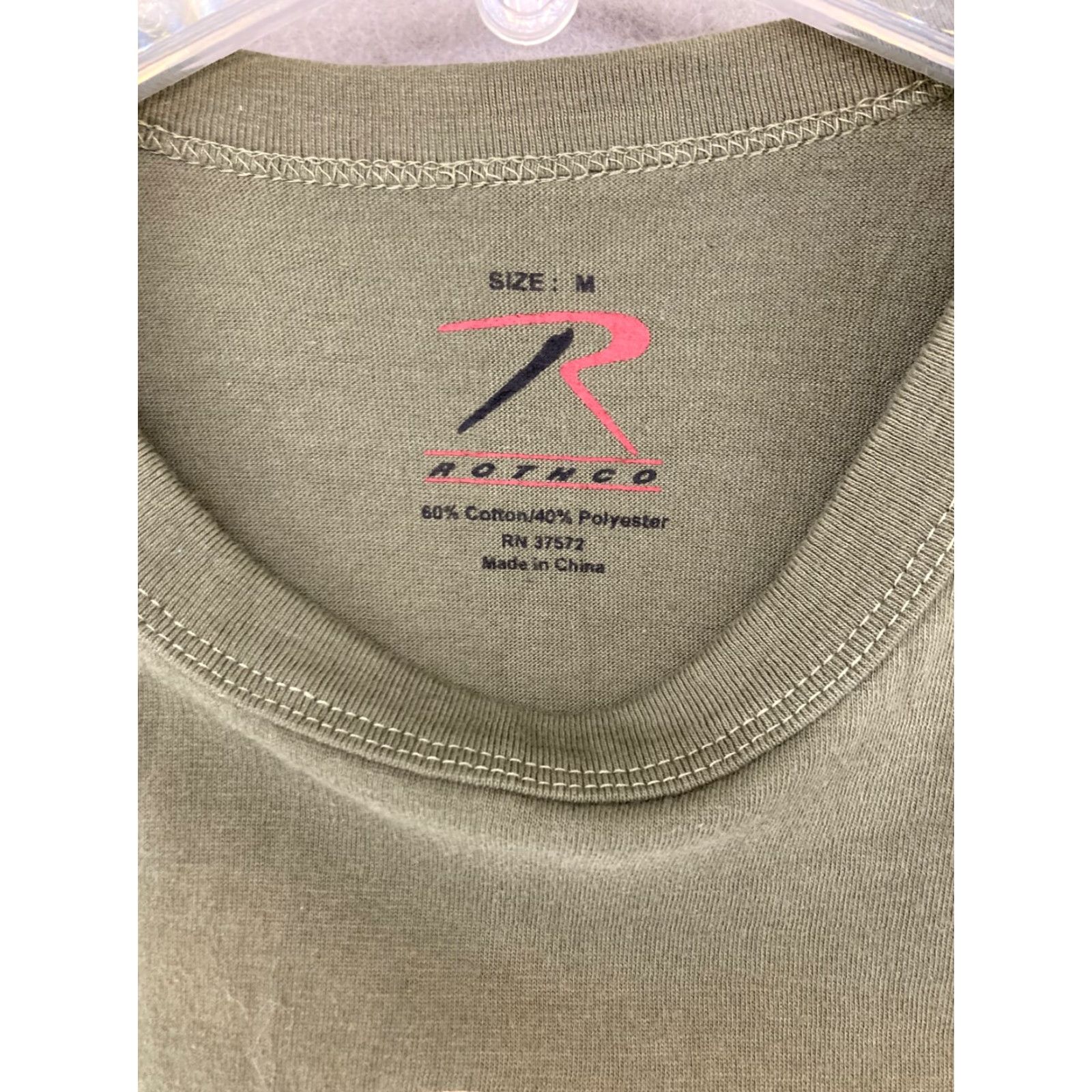 Rothco Rothco Mens TShirt M Green Army Marines Jersey Crew Neck Short Sleeve Cotton Polyester Size US M / EU 48-50 / 2 - 5 Thumbnail