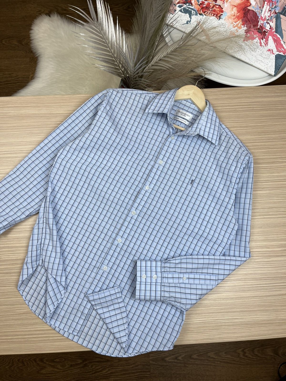 Vintage × Yves Saint Laurent Very crazy Vintage YSL Shirt Size US M / EU 48-50 / 2 - 1 Thumbnail