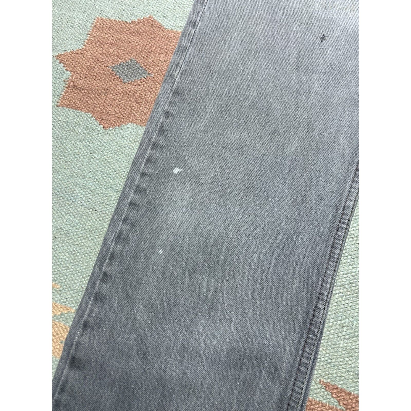 Levi's VINTAGE Levi’s 501 Jeans Mens Regular 31 Black Denim USA 80s 90s Straight 30 Inseam Size US 31 - 7 Thumbnail