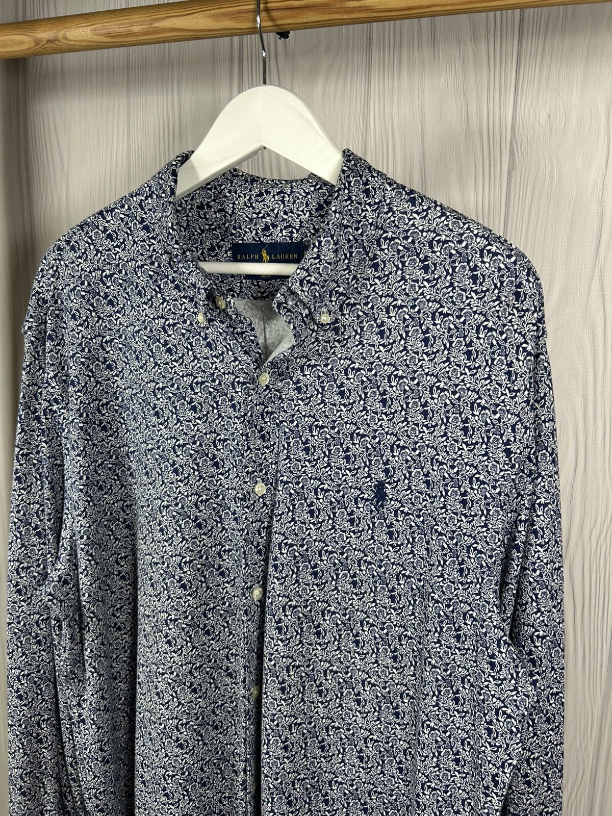 Ralph Lauren Rare Polo Ralph Lauren Floral Long Sleeve Shirt Size XL Size US XL / EU 56 / 4 - 2 Thumbnail