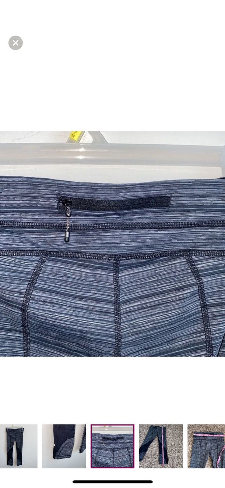 Lululemon Lululemon run inspire crop II Leggings with mesh size 4 Size 27" / US 4 / IT 40 - 5 Thumbnail