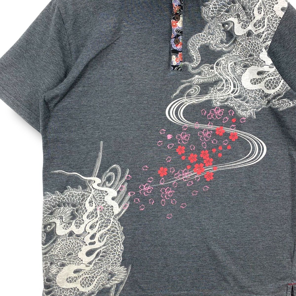 Japanese Brand Vintage Japanese Traditional DRAGON Sukajan Polo Shirt Size US XXL / EU 58 / 5 - 3 Thumbnail