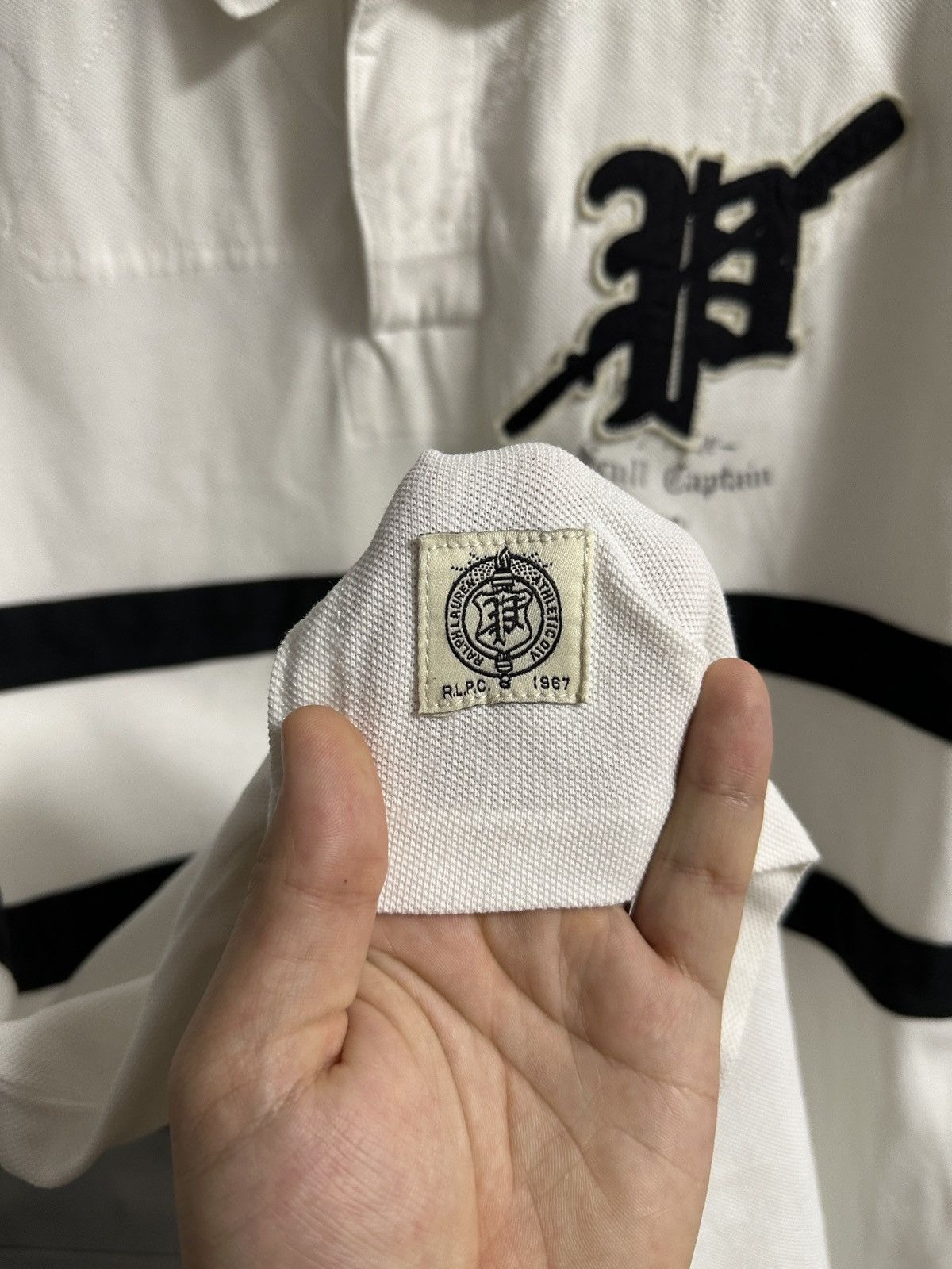 Polo Ralph Lauren Rare Polo Ralph Lauren Big Logo Seul Captain 17 Size US XL / EU 56 / 4 - 4 Thumbnail