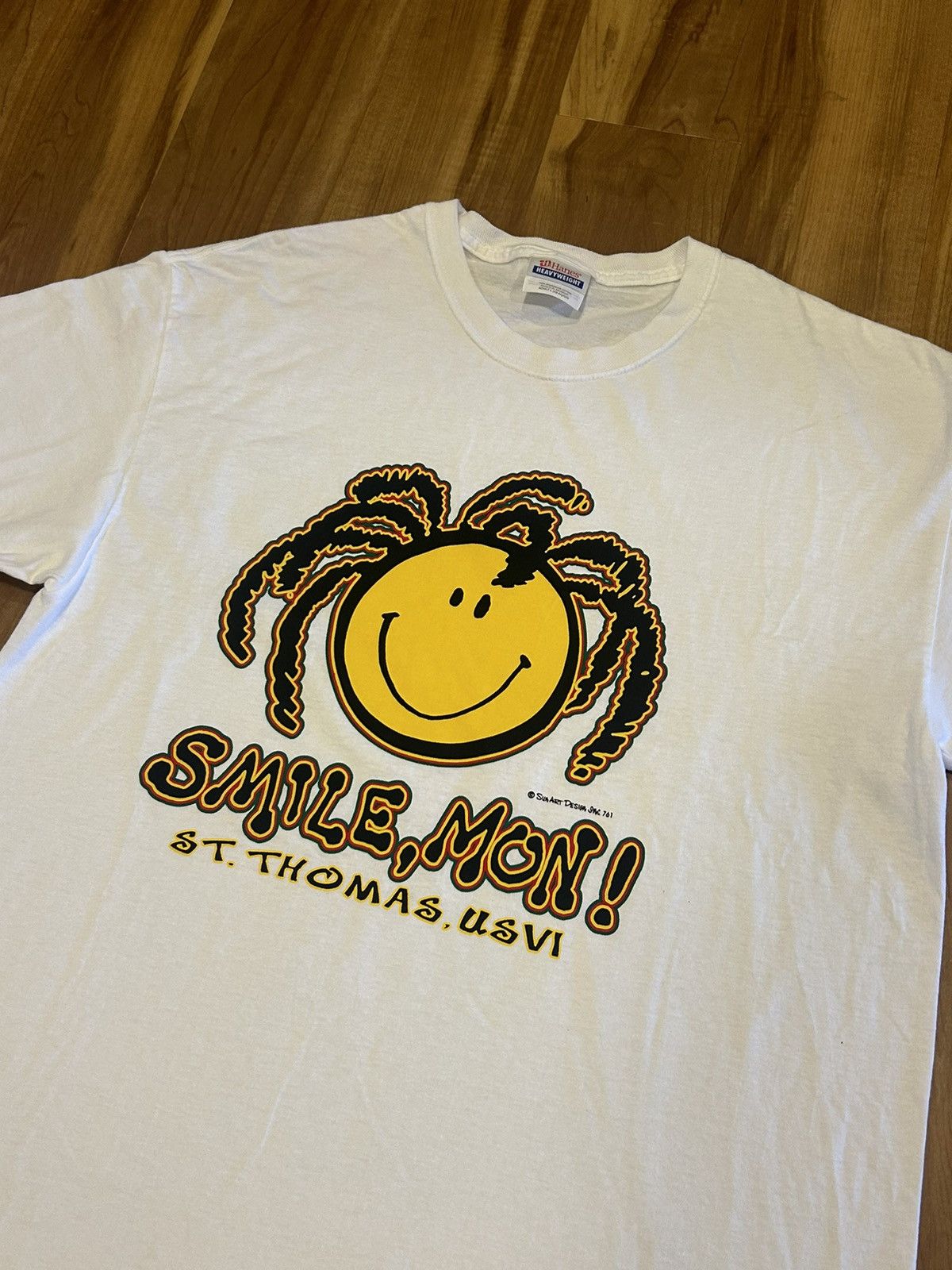 Hanes Vintage St Thomas Smile Mon tee Size US L / EU 52-54 / 3 - 2 Thumbnail