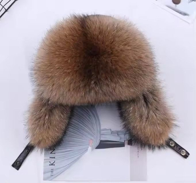 Japanese Brand Real Fur Ushanka Winter Russian Hat Size M Size ONE SIZE - 2 Thumbnail