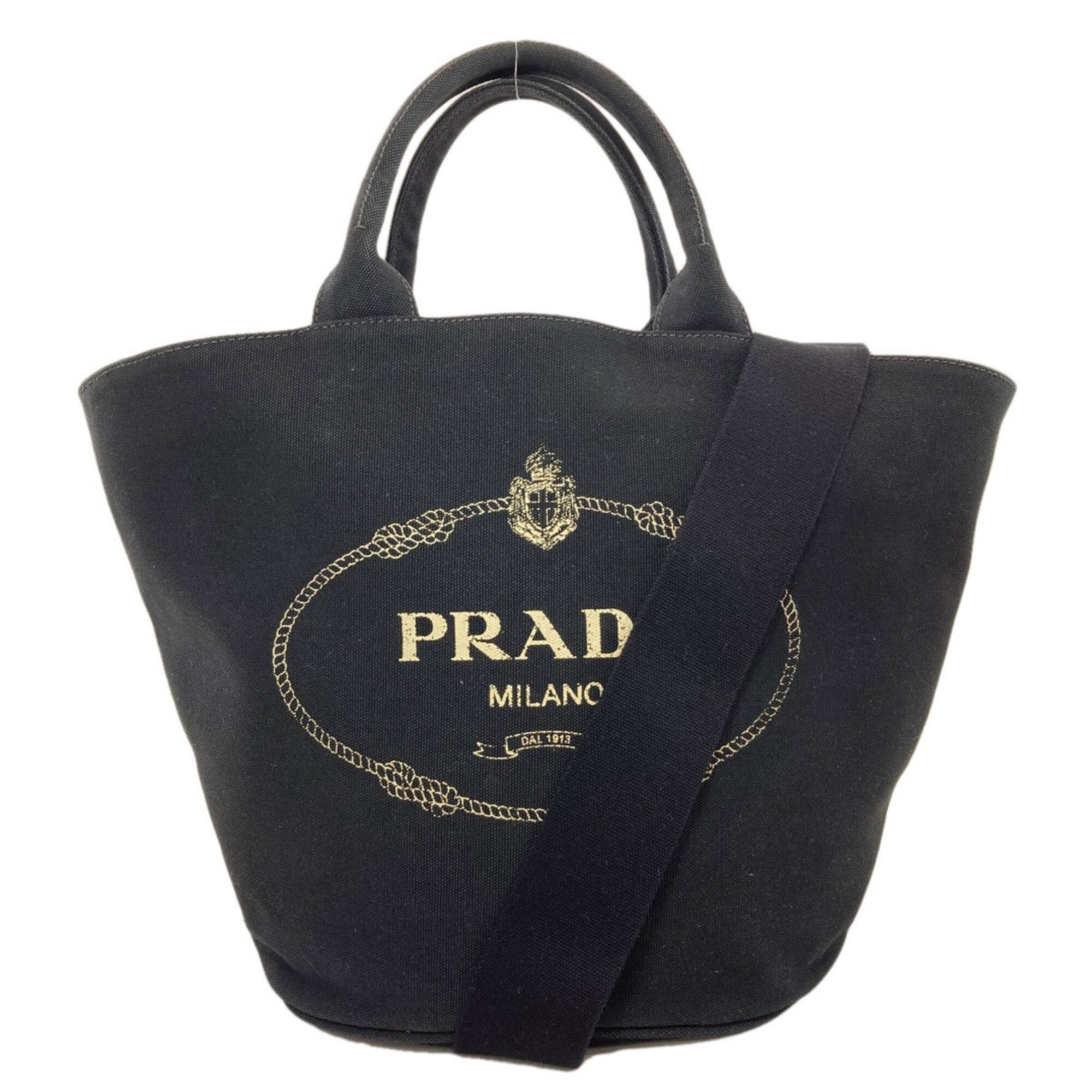 Prada Prada 1BG163 Canapa Tote 2-Way Bag Canvas Women's PRADA Size ONE SIZE - 1 Thumbnail