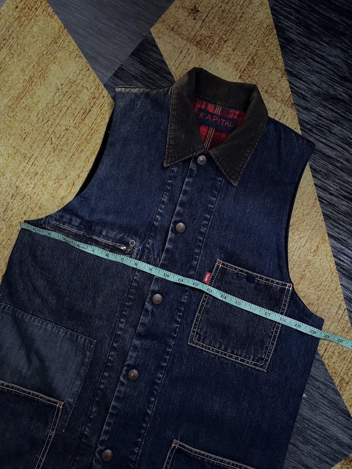 Kapital 1990s kapital patchworking craftmanship denim-tartan #H4 Size US L / EU 52-54 / 3 - 6 Thumbnail