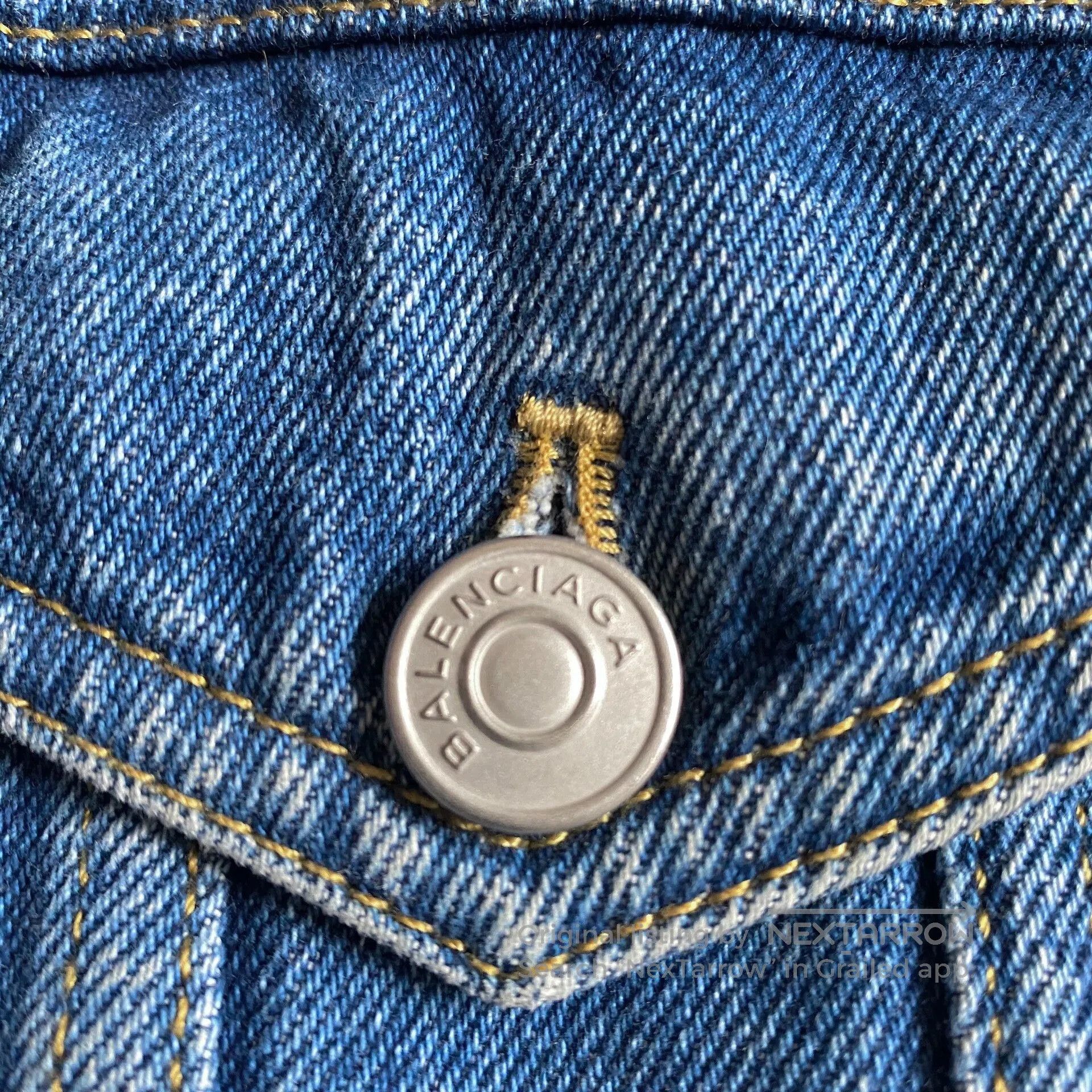 Balenciaga Balenciaga Distressed Denim Jacket for Unisex. Size US S / EU 44-46 / 1 - 4 Thumbnail