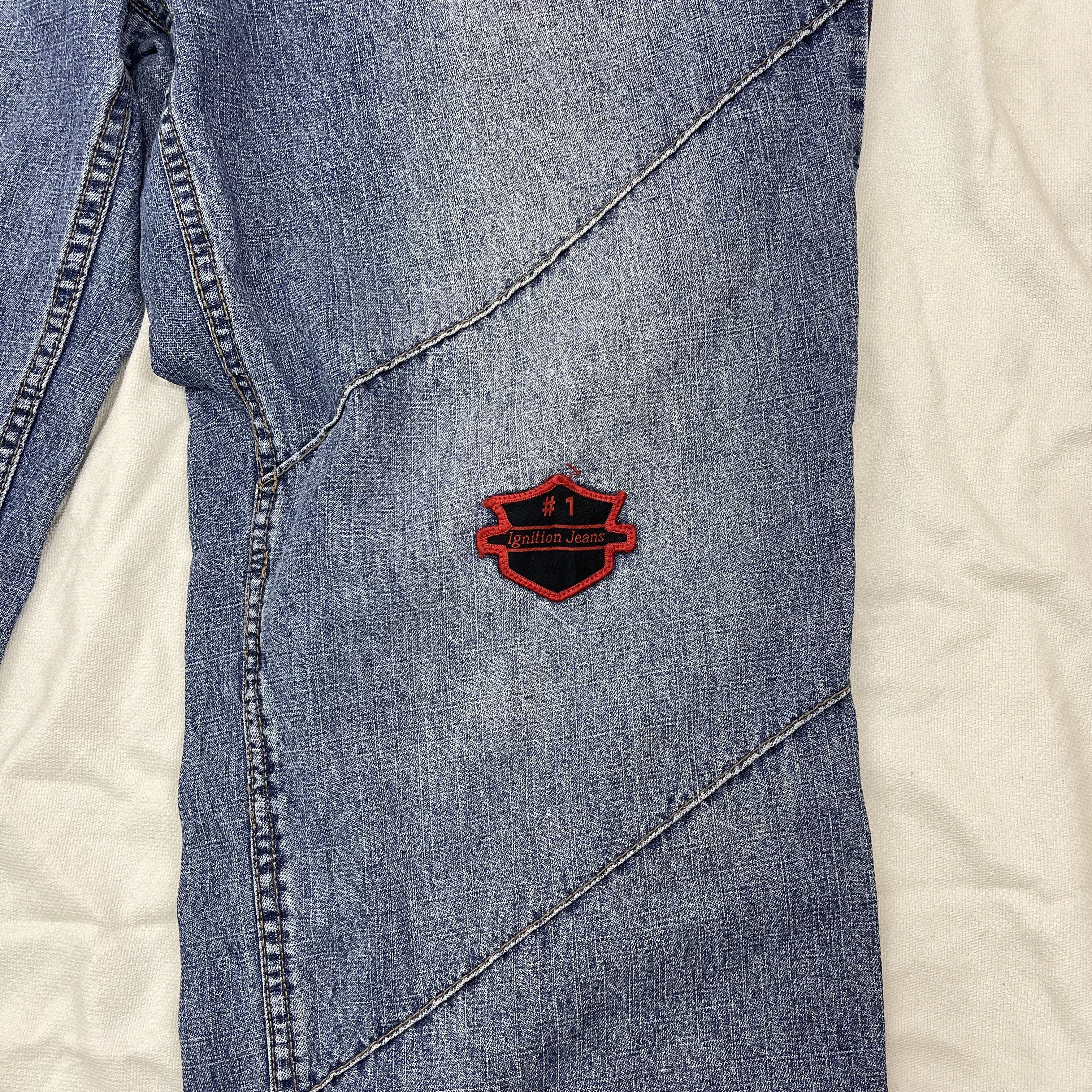 Japanese Brand IGNITION JEAN Denim Patch Logo Design #1290/AS Size US 36 / EU 52 - 6 Thumbnail